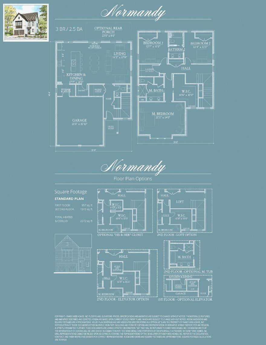 Ridgewalk is 30A's newest luxury gated community. The Normandy floor plan has three bedroom and two and one half baths with a two car garag.e