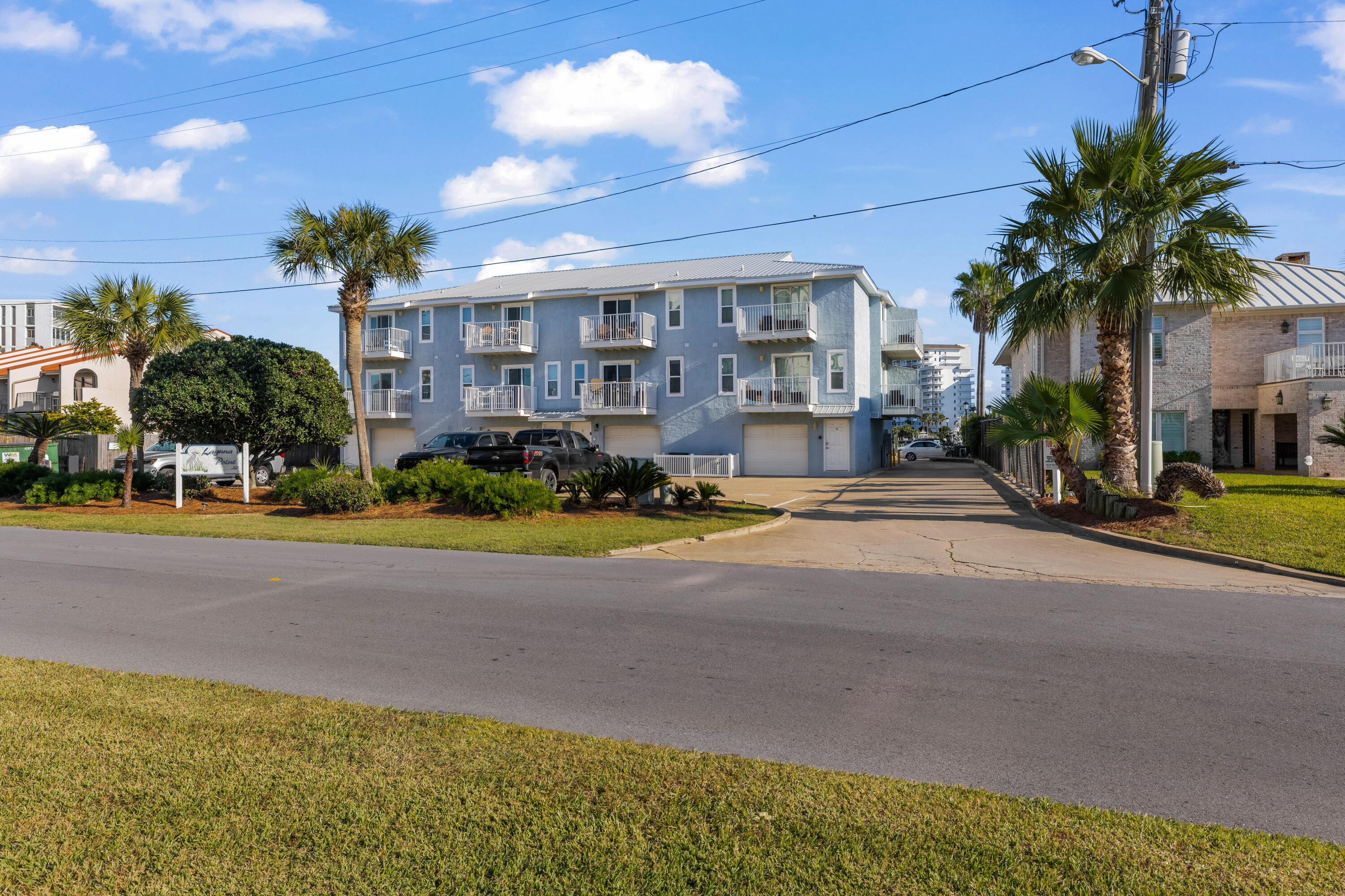 ***BOATERS & BEACHCOMBERS*** Laguna Point is a Destin Harbor Front complex of 16 units with BOAT SLIPS for rent at $75 monthly. If its the beach you want, just a block away you have DEEDED ACCESS to the prettiest beach you've ever seen! COMPLETELY RENOVATED in 2023- including NEW SLIDING GLASS DOORS, FRESHLY PAINTED 12/24, A large garage with plenty of storage takes up the 1st floor with an assigned parking spot just outside the front door. The living / dining / kitchen / half-bath are all on the 2nd floor. On the 3rd floor are 2 bedrooms / 2 baths each with a walk-in closet. Would possibly consider less than a yearly rental lease.