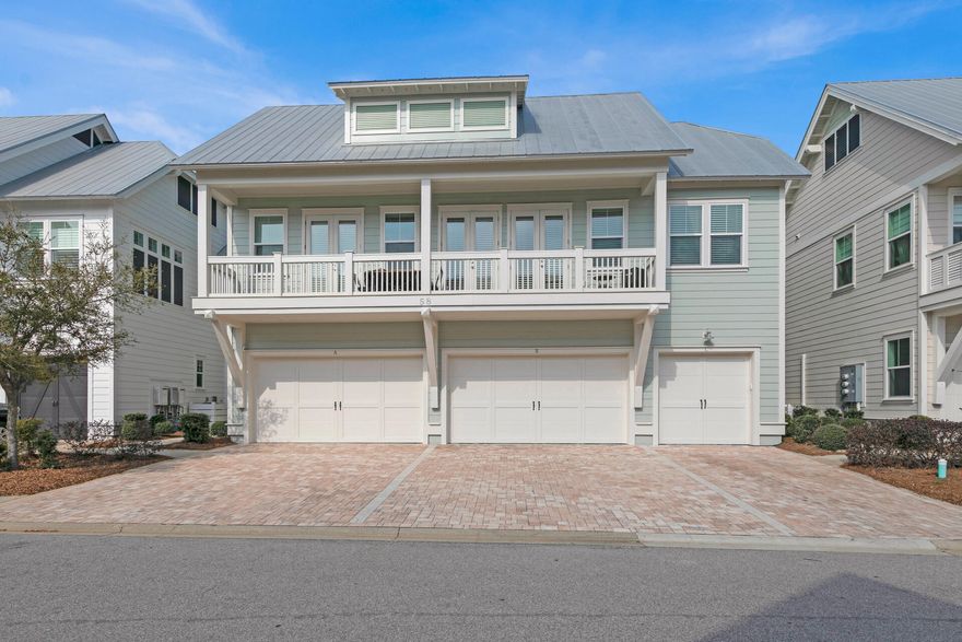 Fully furnished coastal chic beach house located in the highly sought-after community of Prominence North on 30A near the HUB/Big Chill- a great place for open dining and entertainment. Upgraded to include granite counter tops, soaring 12 foot ceilings, and  includes a two-car garage, everything you need for a perfect beach home. Perfect for your next rental property, second home getaway or full time residency. Get your piece of paradise today!
