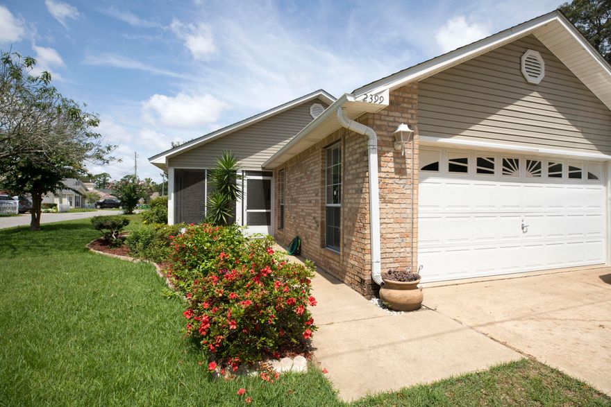 Must See!! Well maintained, single story, one owner, beautiful 3/2 centrally located for convenience to the military bases on a street with 'No Outlet' for any through traffic. Recent Updates include Newer Roof, Water Heater, HVAC System. Situated on a Phenomenal corner lot with plenty of curb appeal, highlighted by an array of flowers for your enjoyment as you stroll up to the screened-in front porch. Spacious open great room for entertaining to make those special memories. Kitchen offers a wealth of cabinet and countertop space.  Don't miss this opportunity, It won't last long.