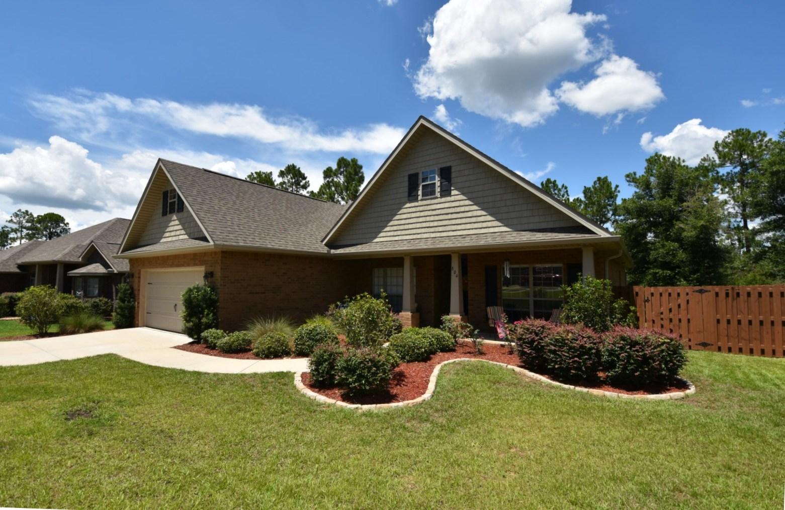 Make this your 4 Bedroom Home in FOX VALLEY! 1 YEAR Home Warranty, and Seller is offering to pay up to $4,500 towards CLOSING COSTS! Open concept floor plan, perfect for entertaining! Over 2,300+ sq.ft. with elevated ceilings, cathedral ceiling in the Great Room and Kitchen, and tray ceilings in the Dining Room and Master Bedroom. GRANITE countertops in the Kitchen and Bathrooms! The Kitchen is equipped w/Stainless SAMSUNG appliances and Convection Oven, Pantry, Breakfast Bar, and space for a Breakfast Table. PRIVATE Master Suite features a Trey ceiling w/crown molding in the Bedroom; Bathroom features a double vanity, large walk-in-closet, separate shower, and SOAKER tub. Enjoy your wooded and water view on the Grilling Deck and fenced in back yard. Schedule your showing TODAY!