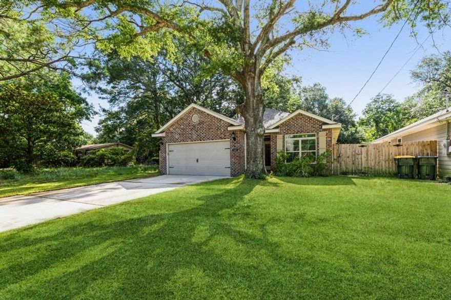 Welcome home!! Make this beautiful NEARLY NEW craftsman home 3 bedroom 2 bath home yours today. Split floor plan w/ open concept Buyers have come to expect. Just minutes from HWY 98 and the white sandy beaches of the Emerald Coast! Easy commute to Military Bases, shopping, and schools. As you enter this home you will be greeted with a spacious living room, beautiful wood-look tile flooring. Living room opens to a beautiful kitchen/dining room w/ beautiful cabinetry, granite countertops, tile backsplash, breakfast bar, SS appliances etc. Master bedroom offers beautiful tray ceilings, large master bathroom and huge master closet. Two additional bedrooms & extra full bathroom. This home offers a spacious privacy fenced backyard for entertaining. Two gar garage w/ storage. A must see property!