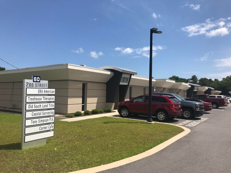 Fresh, new look outside with opportunities to remodel interior to suit! Bring your business back to Shalimar. Located across the street from the new county services building. Includes water, sewage and garbage. Other sqft variations also available (1410, 1600, 2508, and 3570).