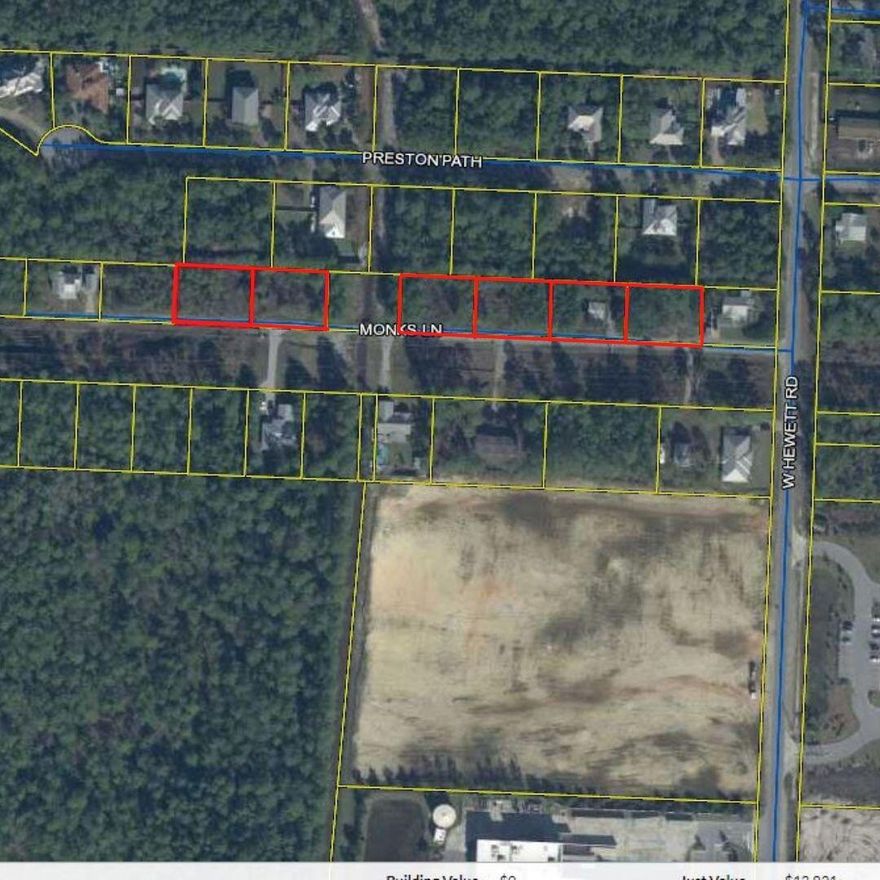 Builders/Developer/Investors/Homeowners, this is the perfect location for a Single Family Home or Investment Rental property.  Right behind Wal-Mart and the two Assisted Living Facilities with quick access to Hwy 30A and the beautiful white sand beaches of the Emerald Coast.  The Lots have been mostly cleared. These Lots are located in Flood Zone X.  The price listed is for six adjacent Lots (2-7) however the Seller would consider selling them individually.  However, they must be purchased together or individually staring with Lot 7.
