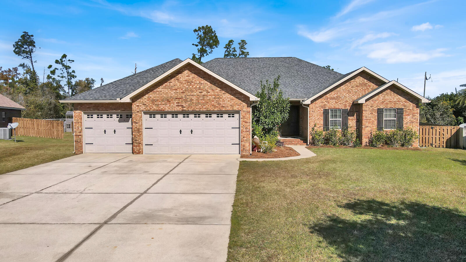 Come fall in love with this beautiful brick home located in the highly desirable neighborhood of The Landings. This home sits on the largest lot in the neighborhood. You will be blown away by the backyard that includes a large pool, hot tub, gazebo, outdoor kitchen, travertine decking, a cooled modern shed, and still plenty of room for outdoor activities overlooking The Meadows Golf Course. When you step inside of this home you will first notice the raised ceilings, the charm of the open floor plan brings so much character to the home. You will find five bedrooms, three full bathrooms, and two other ''flex space'' rooms that make this home perfect for entertaining. Walking into the master bathroom you will find double vanities, a free standing tub, a tile shower with river rock flooring...