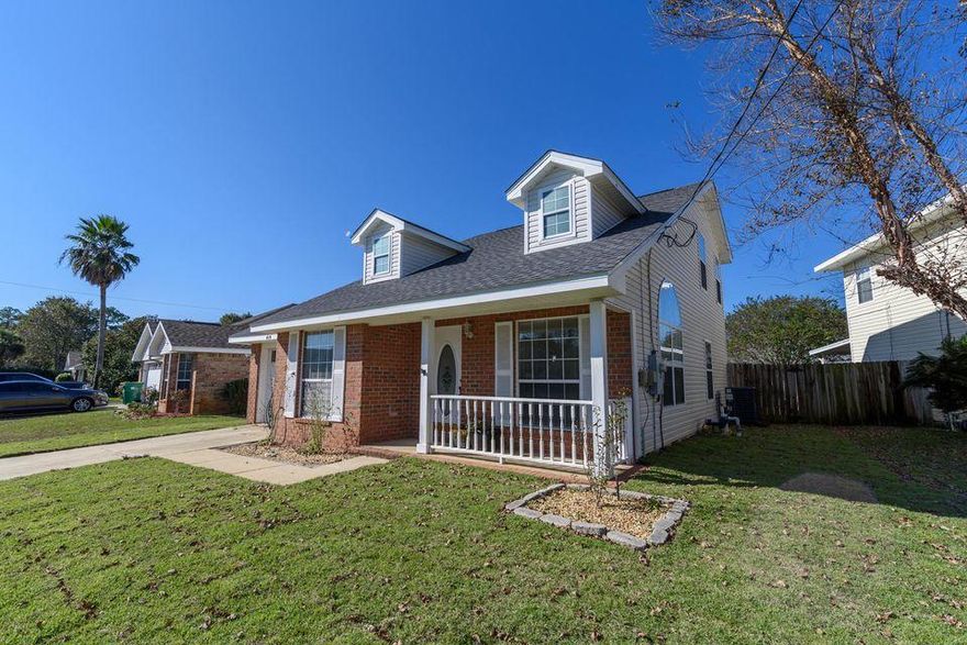 Updated 3/2 with rocking chair front porch and almost 1,300sqft is ready for you today! New roof, HVAC, flooring, fresh paint, and sod all completed in October 2018! Brushed nickel ceiling fans, upgraded light fixtures and tastefully updated kitchen with black granite counter tops and stainless steel appliances. The very open floor plan flows through to the spacious guest bedrooms and fenced in backyard and the master suite expands the Entire upstairs. Located in the Waterford Estates Subdivision.