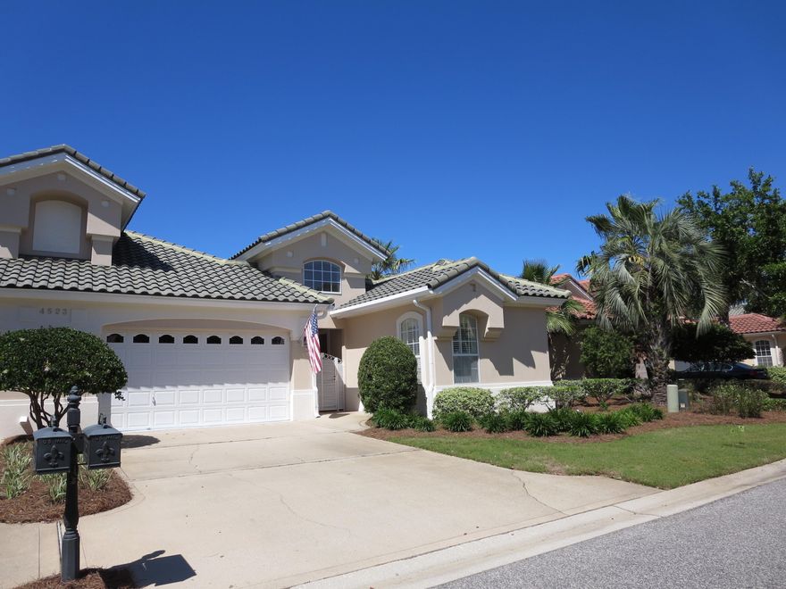 Enjoy Regatta Bay living at it's best! This quality home features an open floor plan that is bright and inviting. The main living area is made up of a large great room that overlooks the private pool, a well appointed kitchen, an eating area with an additional breakfast bar, master bedroom and bath and guest room. A separate laundry room leads you to the spacious two car garage. Ceiling crown mold throughout And, one of the best features for our resort area----the guest house is completely separate from the main house! New carpet has just been installed and the A/C units are about two years old. Regatta Bay is located conveniently to the beach, shopping, and first class golfing. The Marina is just a block out of the back gate.Please view the accompanying pictures. Most furnishings convey.