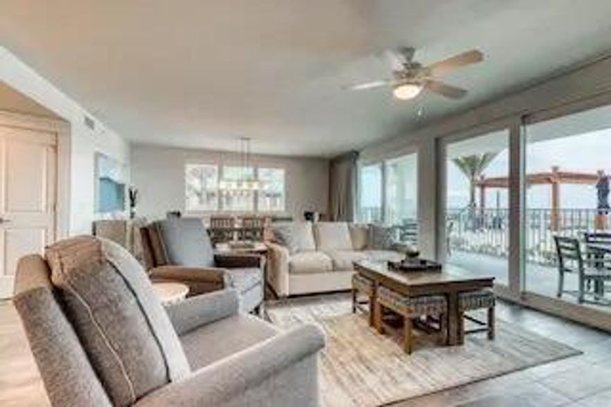 Buyer walked due to health issues..now is your chance! Blu Condominium is Okaloosa Island's newest construction in nearly a decade. A premier Gulf-front condominium of Coastal Contemporary Design. 101 is a spacious 2,053 sq ft, 4 BR 3 BA residence with a 329 sq ft expansive terrace and direct gulf front beach access. Interior appointments include ceramic tile, gourmet kitchen, quartz countertops, gas range, and stainless appliances. The owner has spared no expense on interior finishes. Property amenities include 2 gulf front pools, one heated, totaling over 4,500 sq ft and 313' on the Gulf, fitness center, jetted hot tub, grilling area, fire pit and gated entrance.  This gem will not last long.  Rental income over $100,000!  Projections and actuals in Documents.