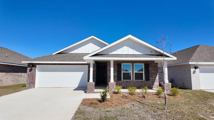 Gorgeous home under construction now. Highly desirable brand-new design, the ''Lakeside'' floorplan in Patriot Ridge NEW phase. Offers Residents: Community Pool/Cabana, sidewalks, underground utilities & more. This highly desirable NEW floorplan provides a well-designed relaxed OPEN concept, no wasted space, 5 beds, 3 baths, nice 12 x 9 covered back patio & 2 car garage. Well-designed kitchen, all stainless appliances, smooth top range, quiet dishwasher, built in microwave, roomy dining area & more. Striking wood-look flooring, plush carpet in the bedrooms. The Smart Home 'Connect' System has several convenient devices. Stylish craftsman exterior adds to the great curb appeal. Easy drive to the airport, military base, beaches at Ft. Walton, Destin area & just minutes to golfing.  MUST SEE