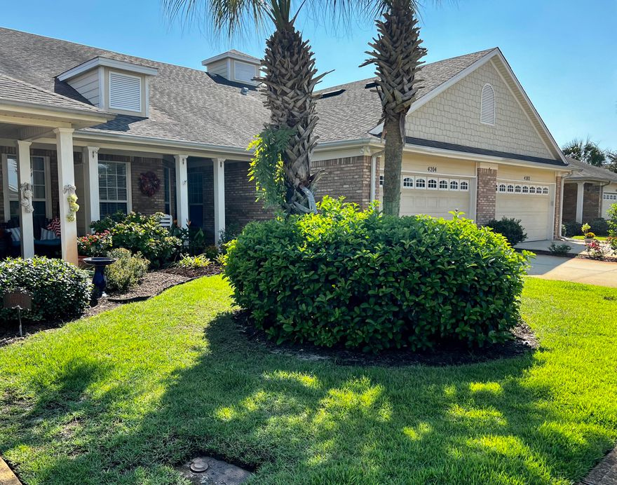 This beautiful spacious home is in the very sought-after neighborhood in Diamond Lakes. Conveniently located and so close to the beautiful Henderson Beach and the great shopping Destin has to offer. This one-story attached home has three bedrooms, two baths, a beautiful screened in porch, a nice size front porch as well as a big two car garage. The open floorplan with fireplace is very inviting for entertainment. The kitchen is a chef's dream because of its large size and openness and comes with all stainless-steel appliances and a gas stove. There is also a gas line outside for a gas grill. A new roof was installed and completed Sept. 30, 2022. This is the perfect place to call home or a second home away from home.