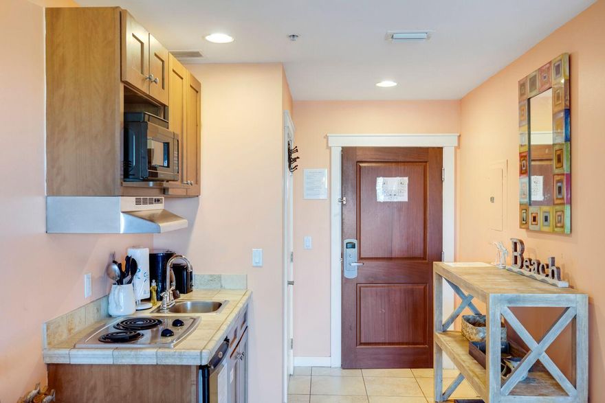 Enjoy the beachy lifestyle in this efficiency condo at Origins at Seahaven Resort. Priced attractively, this fully furnished unit on the 4th floor offers not only convenience but a prime location. Just steps away from the beach, it's an ideal choice for a beach getaway or an awesome investment as a short-term rental. It offers the perfect blend of relaxation and entertainment with its proximity to shopping, restaurants, and the vibrant Pier Park. Plus, relish in the added convenience of being on the same floor as the dazzling pool and well-equipped exercise room. This property embodies the essence of the beach lifestyle at a great value. Don't miss out on this one! Come see!