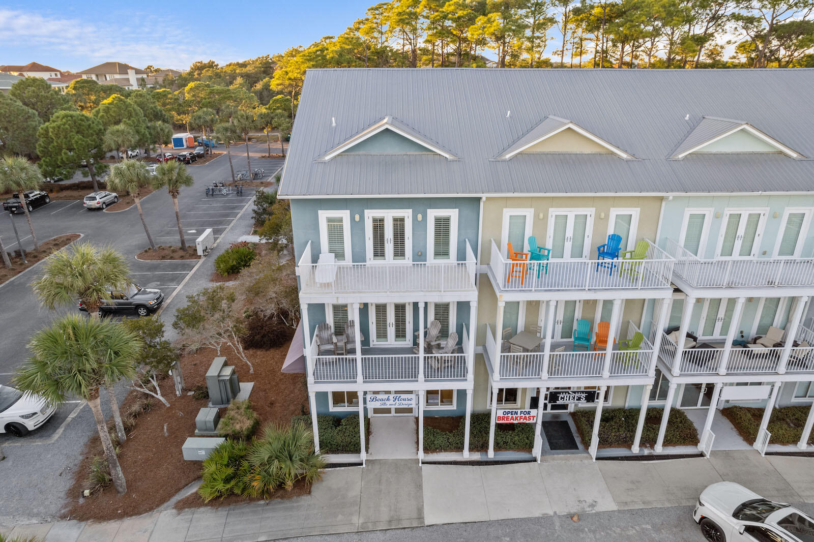 Much sought after live-work townhome within the Gulf Place development! This commercial space overlooks the town green center and is conveniently located to other retail and commercial businesses within Gulf Place. This sale includes the 4 bedroom and 3 bath residential unit above. Units can be rented or leased separately. Investors dream with commercial and short term rental income! Exterior was painted and re waterproofed in March 2023