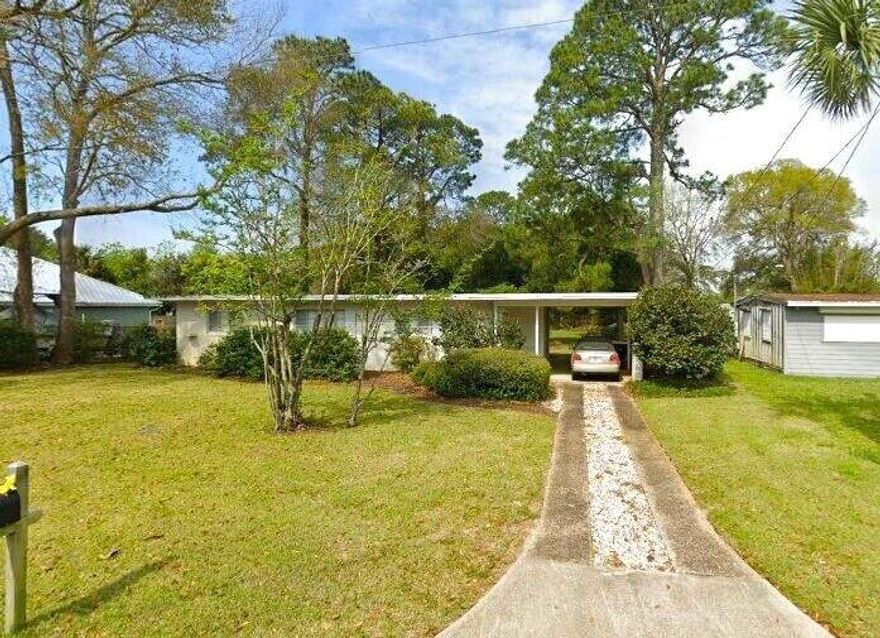 This charming 3-bedroom, 1-bath block home is located in the heart of the highly desirable Elliott Point neighborhood. Whether you're looking for a primary residence, second home, or an easy-to-manage rental this is a great opportunity. The spacious backyard offers plenty of room to relax, entertain, or add outdoor features that guests and owners alike will enjoy. It's just a short stroll to Ferry Park or hop in your golf cart and you're minutes from the Yacht Club or the Landing. Newer roof (2020), Hvac (2015), Sprinkler system. Come see it today!