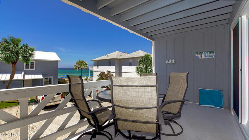 : 2BR/2.5BA Townhome Completely remodeled in Inlet Beach with wonderful views of the Gulf of Mexico from the living area and the master bedroom both with 144 sq ft new decks. Private carport and large storage units. 100 steps from the beach. A short bike or walk to the fine restaurants of Rosemary Beach, 30A and about 15 min.to Pier Park shopping and Only 30 minutes from the airport. Sold furnished and rental ready, rental projections are $46,000 New photos coming soon