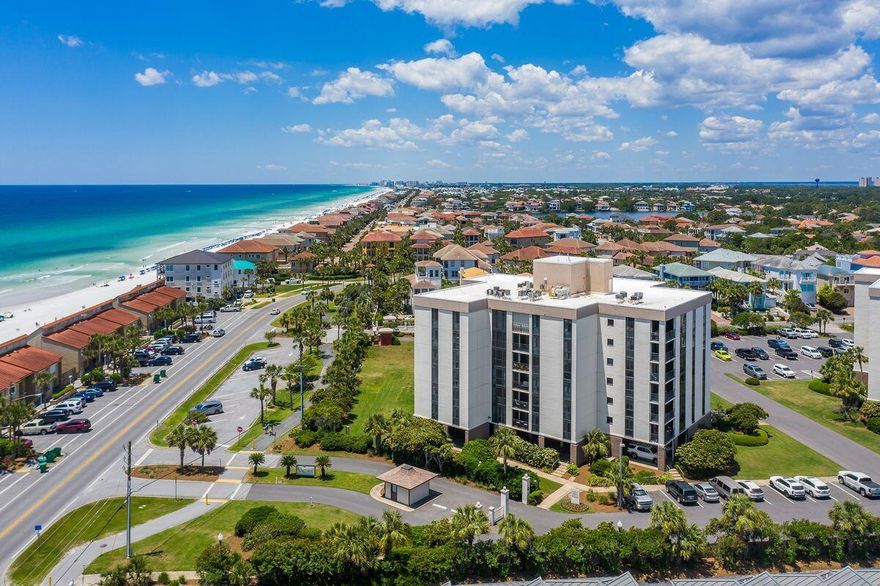 Opportunity to purchase a 4th floor, two bedroom condo at the Enclave in Destin. This unit is located in the A building, which is the south building; closest to the beach. Unit 402A can comfortably sleep up to 8 people, has been very well cared for, has an updated kitchen and bath, beautiful coastal decor and furnishings throughout, tons of natural light and a private balcony. The seller made numerous updates to the condo including a new AC unit (in 2020), new water heater (in 2018), a new dishwasher, stove and kitchen cabinets and a new TV in the living room.