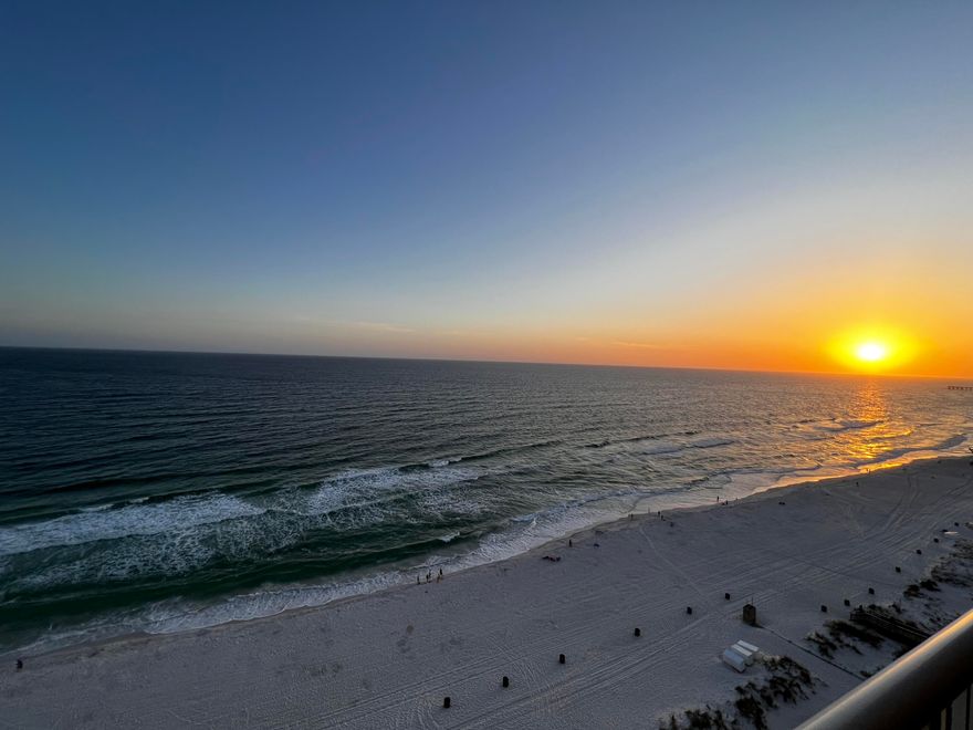 Fully furnished studio condo at the Majestic Beach Resort! Tile floor throughout the unit and a new HVAC system (both the roof top condensing unit and the indoor air handler are new). There is a fantastic murphy bed that lets down a queen size bed. When the murphy bed is not extended there is a comfortable sofa for relaxing and enjoying the amazing gulf views. This studio is ready for you to enjoy or use as a rental! The condo would make the perfect Beach get-a-way! Amenities include 4 Large pools, 2 are indoor pools, 2 hot tubs, a baby pool and wading pool with waterfall, H20 Bar and Grill serving Gulfside/Poolside lunch and dinner, Large outdoor dining area, huge Fitness center, 130 seat Stadium seating Movie Theater, Convention center, 

Private Owner's Lounge with full Kitchen, Tennis Courts, Majestic Market featuring Starbucks coffee. Quick distance to the wonderful shopping, dining and entertainment at Pier Park.