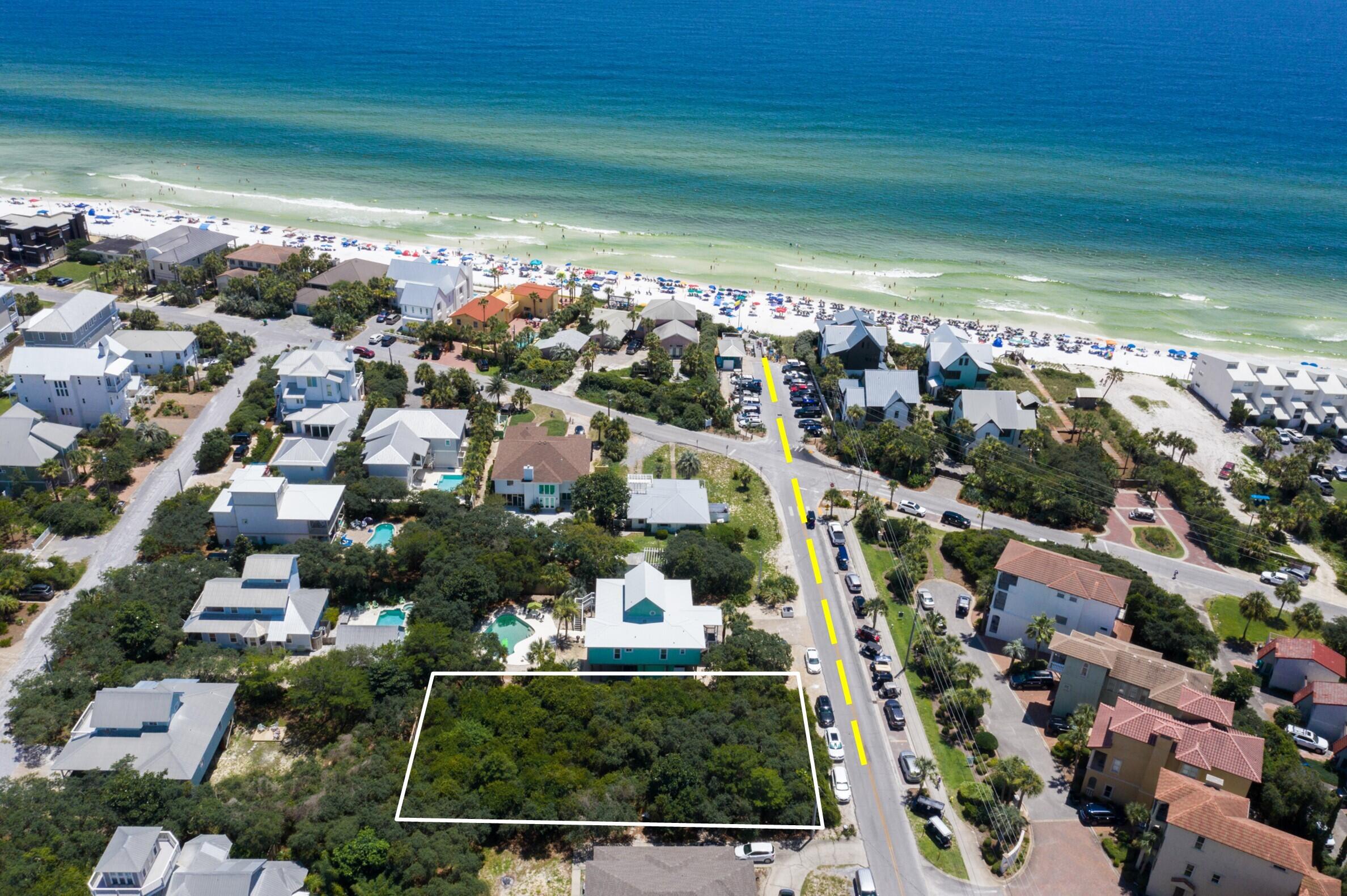 This is your opportunity to build on one of the last vacant properties south of 30A in Blue Mountain Beach. A distance of 400 feet from our beautiful white sand beaches and clear blue waters. If you can't buy the home of your dreams, build it to your exact specifications on this generously sized .24 acre lot. NO Wetlands and Flood Zone X. Situated among mature foliage with ample space for your home. This property is in a great location it could be a prime residence, or vacation home with great rental potential. Located south of 30A with bike paths, shops and eateries. Enjoy both an active lifestyle and privacy in a home with No HOA restrictions and in a prime location. **Buyer is responsible for personally verifying details about this property. Any information contained in this listing is believed to be accurate but is not guaranteed.***