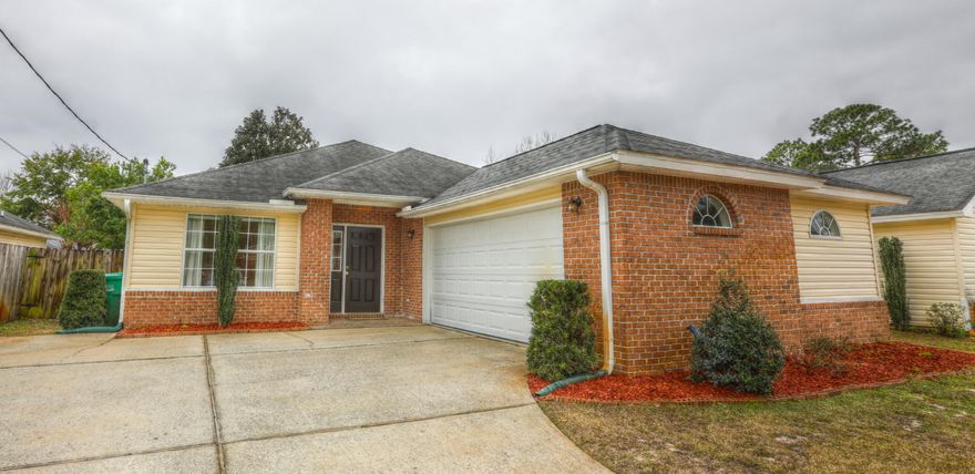 Perfectly situated in Fort Walton Beach. Minutes from both Eglin and Hurlburt AFB. Tucked away on a quiet street surrounded by newer homes! Gorgeous 4/2 with open floor plan. Fresh paint! Updated kitchen with plenty of cabinetry & wood floors in the kitchen/tile in the wet areas. You will love the split floor plan! The large master suite is situated at the back of the home with a large walk in closet & huge bathroom! The master bath includes double vanity & Jacuzzi tub. BONUS heated & cooled square footage included in the Florida Room that is not on the tax records. Privacy fence around entire backyard & deck with pergola, sprinkler system & low maintenance landscaping! Priced to sell!