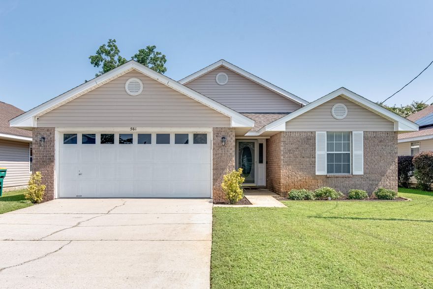 WOW! Exceptionally well maintained home in a great location, within minutes to Hurlburt AFB and a short drive to the area beaches. Bright and open floor plan with gorgeous wood floors throughout (bedrooms were just recently replaced), newer roof (2019) and AC (2017), 4 bedrooms, stainless appliances, inside laundry and neutral color tones throughout.  The master is split from the other bedrooms and features a large master bath with double vanities.  The exterior has a newer shed (2019) and privacy fenced back yard.  Contact your agent today to schedule a private tour of this impeccable home as it won't last long. **New photos will upload this evening as these pics were taken in winter and before the new wood flooring was installed in the bedrooms.