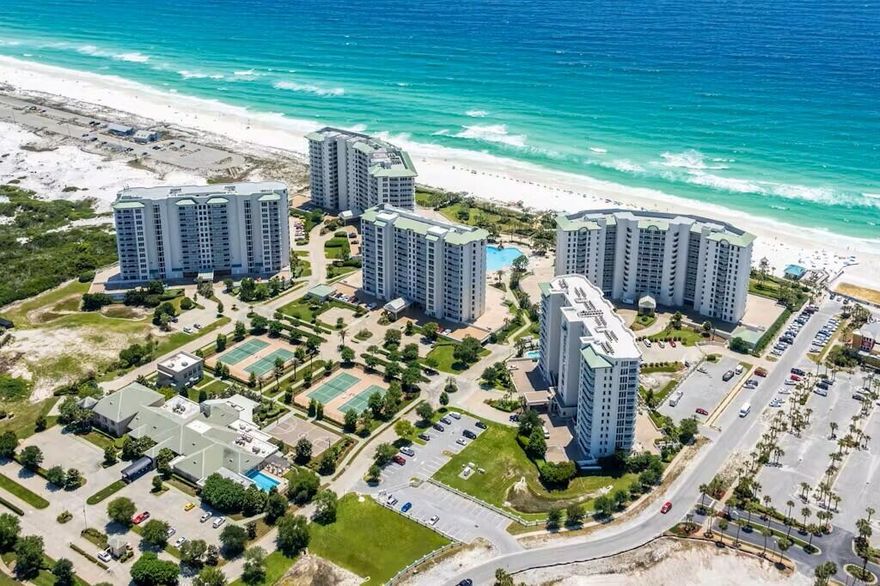 SELLER SAYS BRING ALL REASONABLE OFFERS!!!! $10k PAINT/DECOR ALLOWANCE!!!!!!This fabulous two-story penthouse is a must see! From the foyer, step into the expansive living/dining/kitchen area with beautiful tile flooring. The high ceilings and wall of windows provide awesome views of the Gulf. There's a spacious kitchen with granite countertops and stainless-steel appliances. Also on the main level are 2 guest bedrooms and 2 bathrooms. The terrace is accessible from all rooms. Upstairs is the extra-large master suite with sitting area and another private terrace. The master bath is very spacious and has double sinks, a Jacuzzi tub and walk-in shower. Also, located on the 2nd level is a bunk room with two beds. The penthouse unit comes with a private garage which includes a storage close This condo would make a luxurious second home or vacation rental.  St. Lucia has a beautiful lobby, grill area and private pool/hot tub. Owners and guests can also enjoy the large lagoon pool, hot tub and children's pool. Silver Shells is a gated community and sits on over 27 acres in the heart of Destin. Ruth's Chris Steakhouse, The Spa, the beachfront Sand Bar, all the work out facilities, pickle ball, tennis and of course the beautiful crystal-clear sandy beaches.  Walk to the Back Porch restaurant and other fun activities. Also, comes with a walled garage under the building.