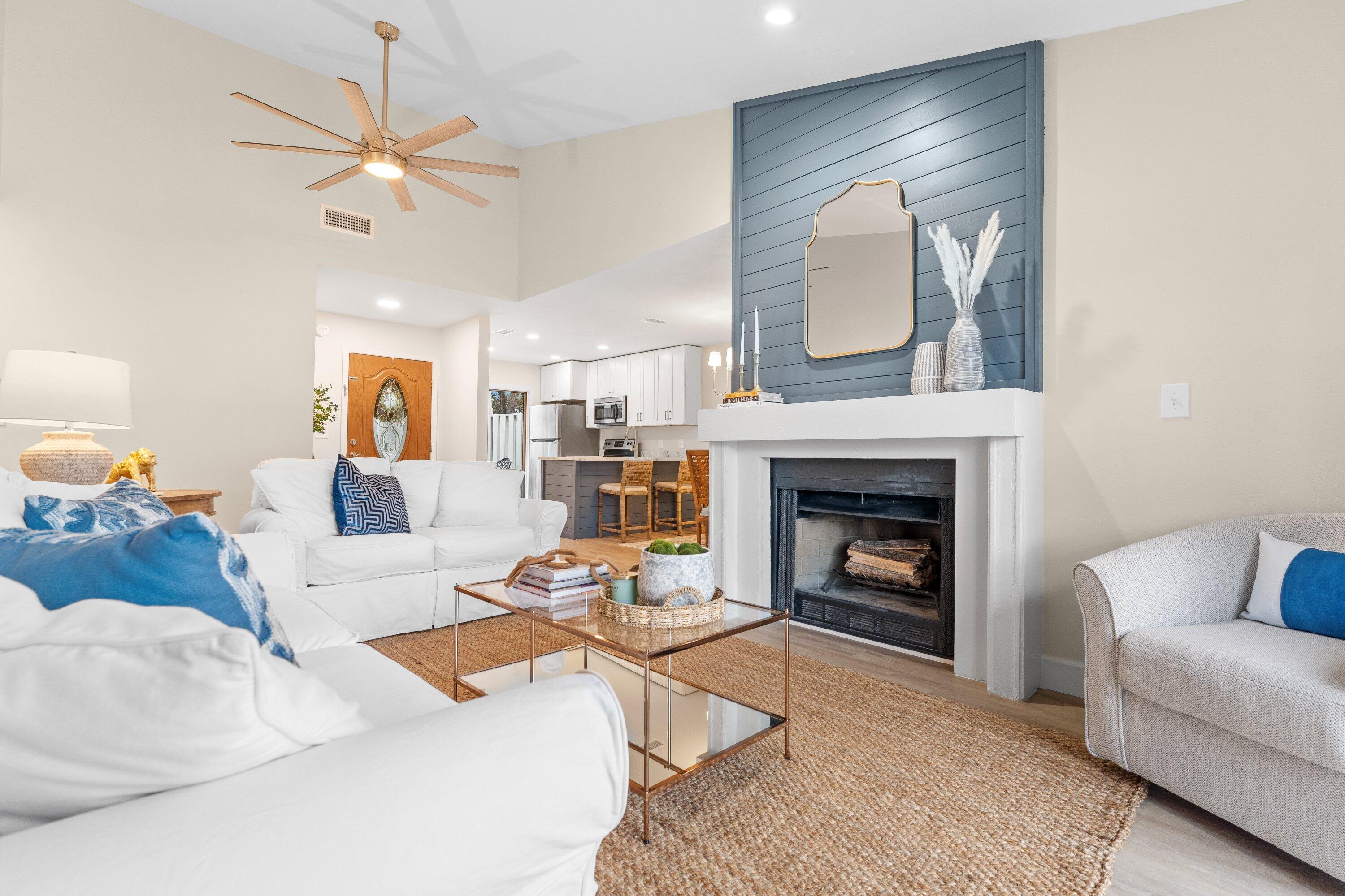 NEW ROOF in 2023! This adorable, remodeled 3 bedrooms + hallway bunks is a MUST SEE ! A refreshing change to find something so uniquely one of a kind. Centrally located in the Linkside neighborhood of the beautiful Sandestin(r) Golf and Beach Resort just steps away from the new community pool. Vaulted ceilings, screened porch, added bonus of hallway bunks all on ONE LEVEL, golf cart parking in front and a fenced backyard offers privacy for your enjoyment and relaxation. This cottage is offered fully furnished including a 6-seater golf cart and is perfect for a second home, personal residence or investment property!