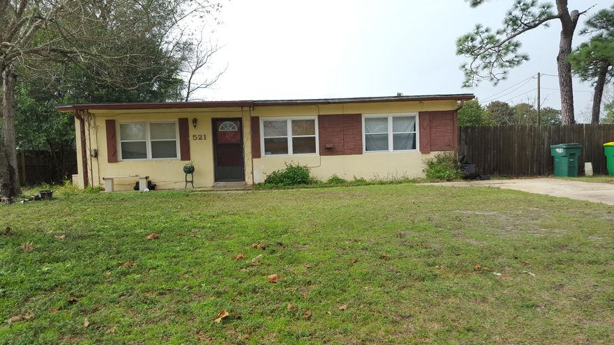 Great corner lot with privacy fenced back yard.
