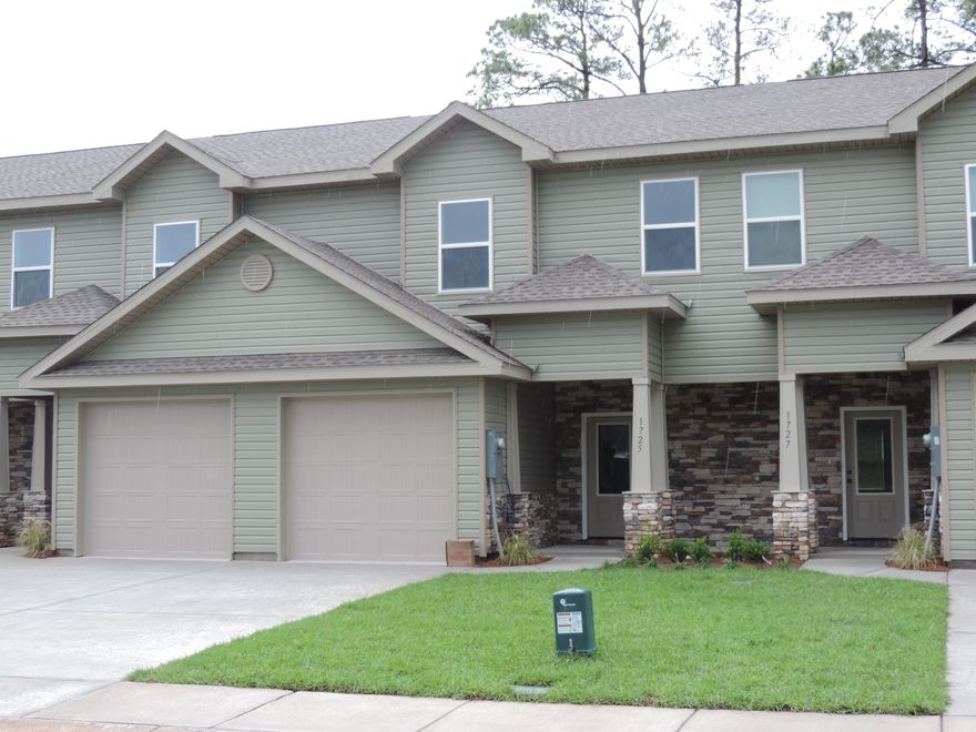 NEW CONSTRUCTION!!  THE LAST BUILDING SOLD OUT BEFORE COMPLETION RESERVE YOURS NOW!!. Luxury Craftsman townhome built to the latest building and energy codes. The location is central to both Hurlburt as well as Gulf Breeze and beyond. The home features 3 bedrooms and 2 full bathrooms with a powder room. Luxury vinyl plank flooring throughout for ease of maintenance. The main floor is an open floorplan with the kitchen overlooking the dining area as well as the Great Room are. The kitchen features granite counters as well as stainless steel stove, dishwasher and microwave. On the upper level the Master bedroom is to the back of the home with a private master bathroom featuring a double sink vanity as well as spacious walk in closet. the remaining bedrooms share a full bathroom as well.