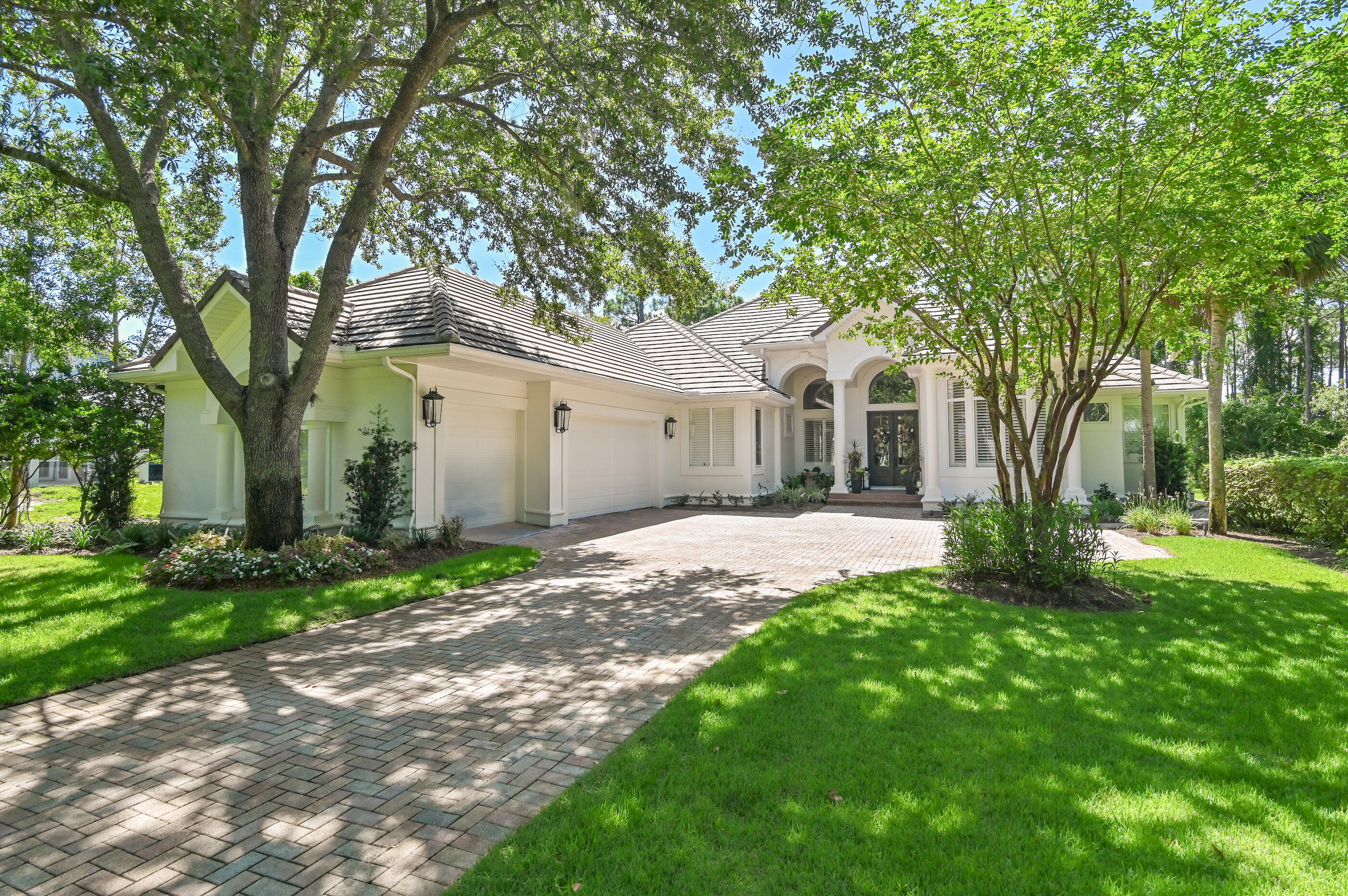 Welcome to 4564 Nautical Ct., situated within the gated golf community of Regatta Bay. This custom-designed three-bedroom, three-bath plus office home features a split floor plan, large outdoor living space, pool and spa and has been thoughtfully upgraded, including a modern kitchen, fully renovated bathrooms, new hardwood flooring throughout, fresh paint, new trim, and crown molding. The residence showcases distinctive craftsmanship and interior design. The newly renovated luxury kitchen has been meticulously designed to optimize space, workflow, and comfort. Features include quartzite counters, custom floor-to-ceiling white cabinets, soft-close drawers, farmhouse sink, top of the line stainless steel appliances, custom range hood, wine fridge and a coffee and tea station. Click ''more' The master bedroom en-suite offers a spacious environment with a high tray ceiling. Natural light floods the room through doors that open to the lanai, enhancing its inviting atmosphere. A skillfully tiled fireplace, accented with a custom mantel, serves as the focal point of the space. Additionally, the room features his and her closets, equipped with custom organization systems for optimal storage and convenience. The master bathroom has undergone complete renovation. It features double vanities, white marbled quartz countertops, upgraded tile flooring, large soaking tub and a custom tiled walk-in shower.
The outdoor living area spans 600 square feet, offering a tranquil retreat. It features a spacious lanai with a pool and two water features that create a soothing atmosphere for swimming, relaxing in the hot tub, or cooking at a custom outdoor kitchen. The space has been upgraded with a tongue-and-groove wood ceiling, freshly painted pool coping, and new lighting and fans for enhanced comfort and aesthetics. Three car garage also features a brand new staircase that leads to the large walk in attic space. And last but surely not least, the home comes with a whole house generator.
Regatta Bay is a serene, gated community that seamlessly blends golf and boating, offering a lifestyle that is truly unparalleled! The essence of the Regatta Bay Lifestyle revolves around convenience, allowing residents to easily access numerous enjoyable destinations within minutes via golf cart, including the beach! Within the community, residents can indulge in golf, swimming, tennis, pickleball, parks, playgrounds, the Regatta Bay Clubhouse, Legendary Marine, and Legendary Yacht Club. Furthermore, Regatta Bay features a private road that leads directly to the Destin Commons, where an array of popular retail stores for both men and women awaits, alongside a diverse selection of restaurants, Whole Foods, Bass Pro, Lowes, an AMC movie theater, and Uncle Buck's Bowling-all easily reachable by golf cart. Regatta Bay is centrally located offering easy access to the airport and only a few miles from Northwest Florida's finest hospital.
