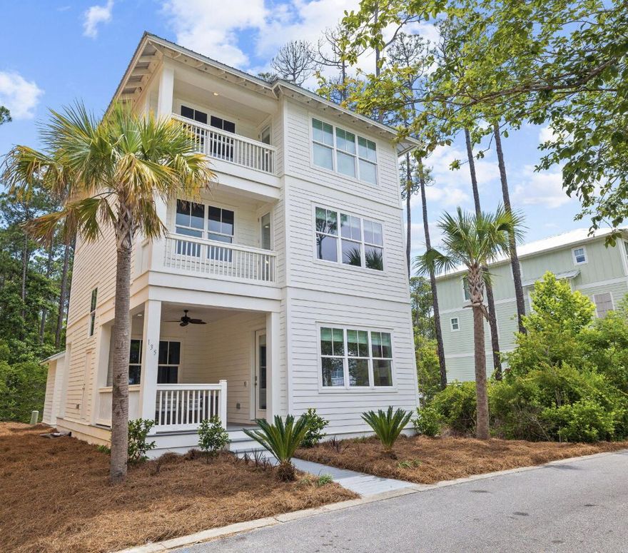 This stunning 4 bedroom/4.5 bathroom home, which feels brand new, is perfect for a vacation rental or as a second home! Plenty of room with a custom bunk room featuring 4 Queen beds and 2 Full beds, as well as a loft with arcade games for everyone to enjoy. The home is beautifully furnished with high-end finishes and offers 3 parking spaces. Treetop Village at Seacrest Beach is a gated community with 2 entrances - one providing access to 30A through Seacrest Beach, and the other directly to HWY 98. Take advantage of the shuttle service to the private beach access or unwind by the peaceful community pool. This charming and secluded neighborhood, nestled between Alys and Rosemary Beach, offers privacy while still being conveniently located near shops and restaurants. Treetop Village is truly a hidden gem waiting to be discovered!