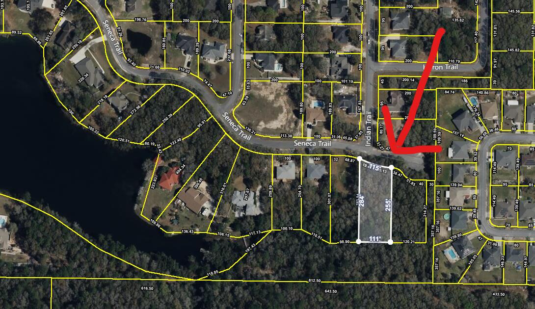 Beautiful wooded lot in desirable Indian Lakes. Located close to shopping, dining and Eglin Air Force Base. Hwy 90 and Old Bethel Rd. will be the landing spot for the south Crestview Bypass!
