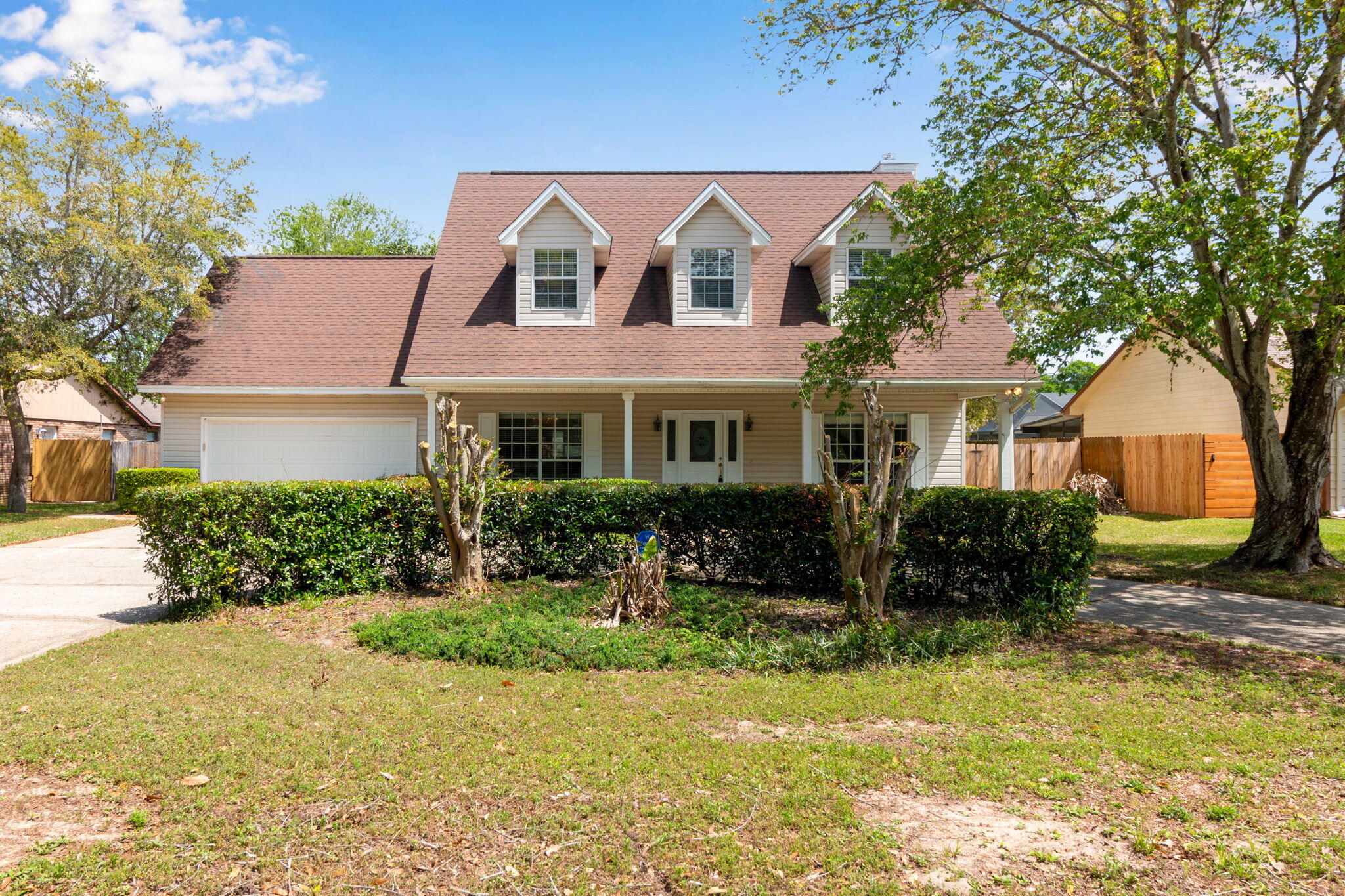 This beautiful 3BR/2.5BA home features many fabulous upgrades throughout the 2,575 square feet of space. This includes 9 foot ceilings downstairs and granite counter-tops in the kitchen. The master bedroom has a huge walk-in closet and laundry shoot. You will enjoy the fireplace on those cool evenings and your private pool during the warm summer and pool service is included.This home also features custom window treatments, a two car garage and a large fenced backyard to entertain year round, as well. Pets under 20 lbs may be considered.