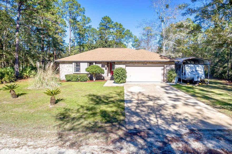 ''Sittin' on the Dock of the Bayou'' a remodeled home with 1921 sqft, 3 bedrooms, and a sunroom on .75 acres of land has been lovingly maintained by its owners. The home has a new roof, new hot water heater, updated kitchen and bathrooms. This waterfront property is a treat to the senses. Watch the sun rise and set from your dock equipped with water, power, fish cleaning station, extended dock pilings and customizable kayak/boat lift. Set in a quiet cul-de-sac in Freeport, with NO HOA fees, low utility costs, and just 15 minutes from the beaches of South Walton. Bring your binoculars to spot wildlife, watch the dolphin that cruise up the bayou, and enjoy the cacophony of bird calls.