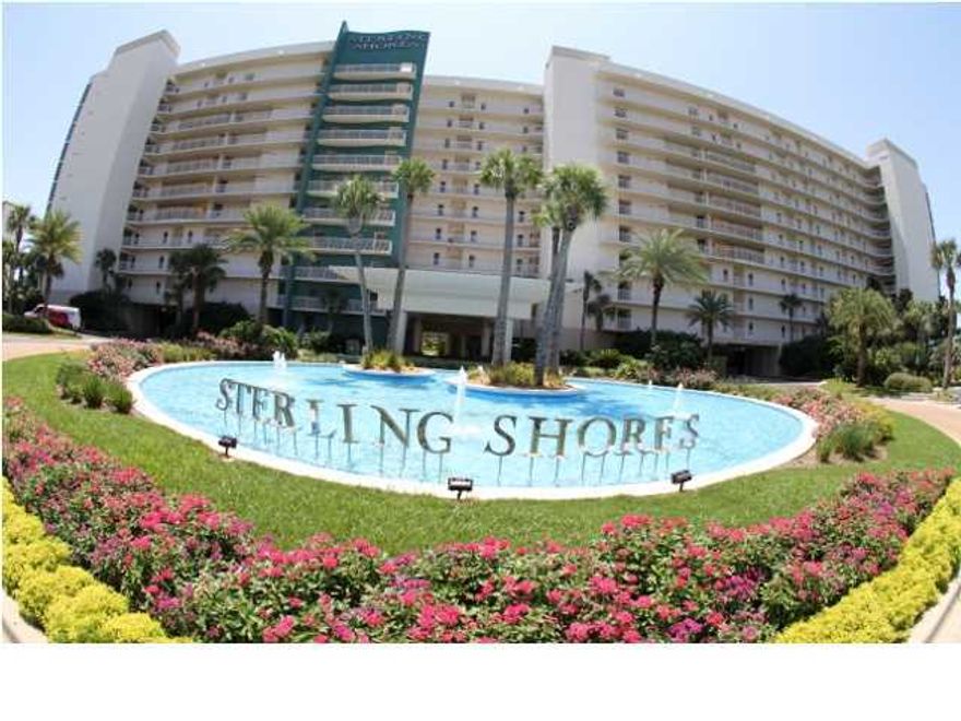Sterling Shores is one of the most spectacular complexes located right in the Heart of Destin. This 5th Floor Unit affords gorgeous views of the Gulf of Mexico and has two pools, one of which is very large pool where the family can relax and enjoy and the other pool is actually beach front. This 3/3 Lockout Unit has been completely upgraded with granite counter tops, tile flooring, stainless steel appliances, fixtures, etc. It is in mint condition, comes fully furnished, and is ready to move into. You can rent out your 2 Bedroom Unit and still come down on vacation anytime you want and stay in the 1 Bedroom or vise versa, or rent the whole unit as a 3 bedroom. This unit allows your rental bookings to be very flexible. This complex has convenient deeded beach access. From this location