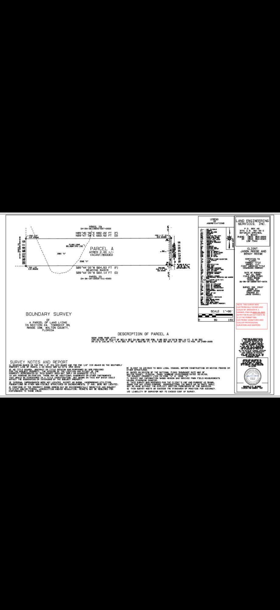 METES & BOUNDS - Land