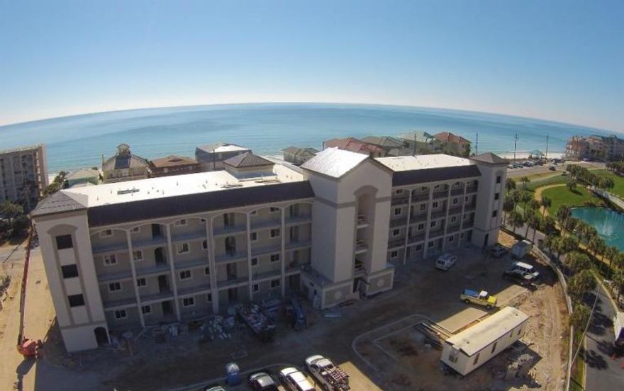 Alerio is Destin/Miramar Beach's newest development offering all the amenitiesyou would need for a great beach home investment or second home. The complex offers two beach accesses, on site check in for the convenience of your guests, pool, hot tub, splash pad for the kids and much more. It is conventionally located within walking distance or a (short golf cart ride) to many beach front restaurants and great shopping.This unit is one of only eight top floor units in the front two southern most buildings offering beautiful views of the gulf. This 3-bedroom 2-bath condo offers 10-foot ceilings, granite counter tops in kitchen & baths, wood floors throughout, stainless steel appliances and washer/dryer. This unit is sold unfurnished. Most of the pictures are of the furnished model.