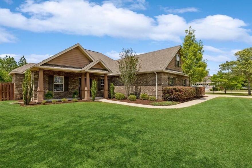 Welcome to your dream home in the highly sought-after gated community of Colony Ridge - Phase II, located in the heart of Crestview, FL. This stunning home sits on an expansive 0.70-acre lot, offering ample space for all your outdoor activities. The heart of the home is the spacious and modern kitchen, complete with stainless steel appliances, granite countertops, raised bar with a gorgeous tongue and groove ceiling accent. The master suite with it's luxurious en suite bath featuring double vanity, water closet & separate shower. Three additional bedrooms (one above garage) offer plenty of space for your family or guests, and a second bath with double vanity ensures everyone has ample room to get ready in the morning.