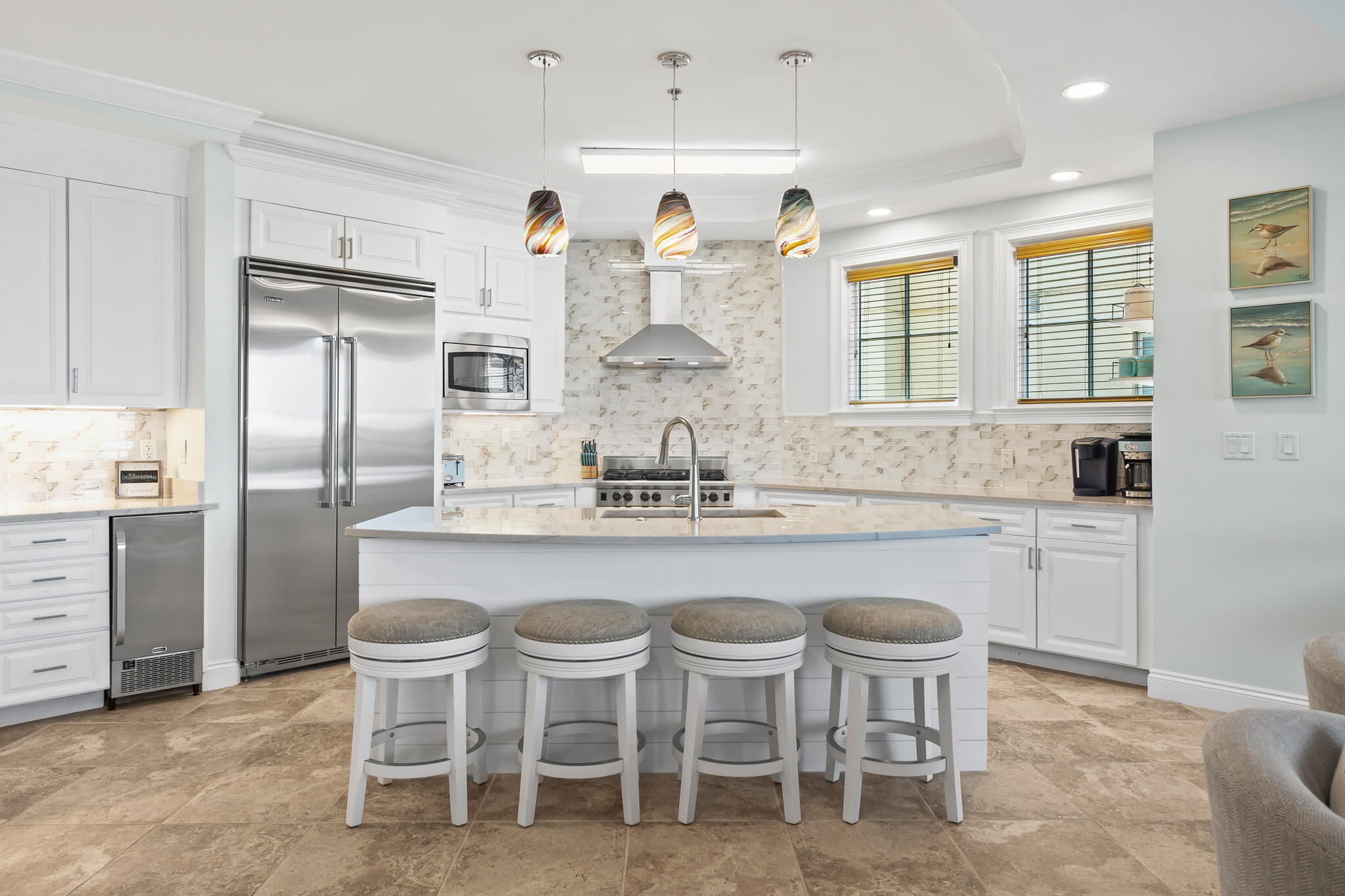 Immerse yourself in the epitome of coastal luxury at 116 Carillon Market Street, Unit 302, located in the opulently planned community of Carillon Beach. This meticulously renovated residence offers 3 bedrooms, 3.5 bathrooms, and an expansive 2319 square feet of living space, all exquisitely adorned with high-end finishes.Step into a world of refined elegance, where every detail has been thoughtfully curated to create an atmosphere of sophistication and comfort. Sold furnished, this home is a seamless blend of opulence and practicality, allowing for effortless transition into a luxurious retreat.Natural light floods the interior, accentuating the timeless design and craftsmanship. The central air conditioning ensures year-round comfort, while the 3.5 bathrooms showcase modern fixtures and impeccable attention to detail.
Beyond the home's impeccable interior, residents can enjoy access to exclusive community amenities, including a pristine large resort pool that invites you to relax in a tropical oasis, expansive private beach, downtown amenities for shopping and dining, basketball and pickleball courts, or simply relax and enjoy the views from your balcony across the lake to the Gulf of Mexico.
Experience the allure of coastal living at its finest at 116 Carillon Market Street, Unit 302. This is an opportunity to indulge in the unparalleled charm of a renovated residence, where luxury and comfort converge seamlessly.
Sold mostly furnished with a small exclusion list.
Listing details deemed to be reliable but buyer should confirm any information important to them.