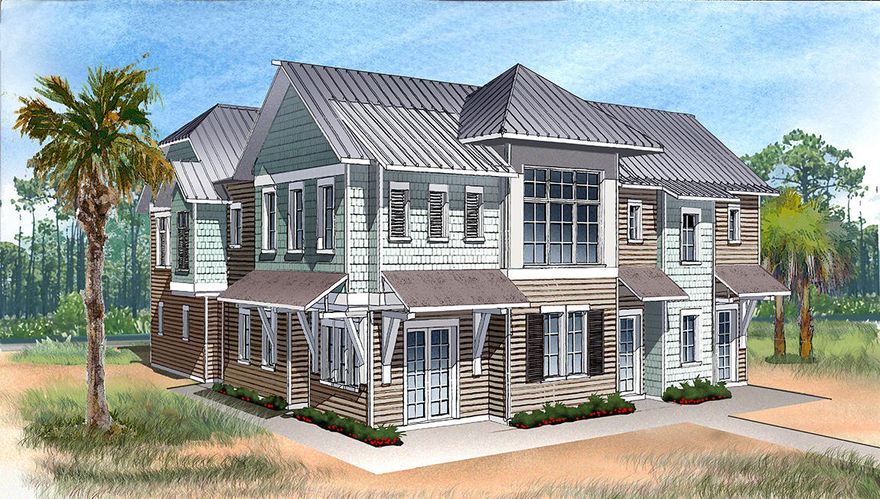 The Bahamas Triplex Townhome floor plan is uniquely designed to feature 3 bedrooms and 2.5 bathrooms with a 2 car garage. Home features include 10ft Ceilings, hardwood floors, granite countertops, and stainless steel appliances to name a few. The Town of Prominence is located on HWY 30A between Seagrove and Alys Beach. Residents will enjoy easy access to a beautiful Town Center, Resort style pools, Fitness Center and Private Shuttle Service to the beaches of 30A. ''The Hub,'' the community's town center includes restaurants, shops, and an amphitheater with covered event pavilion, a cinema screen for movies as well as a stage for concerts and events.