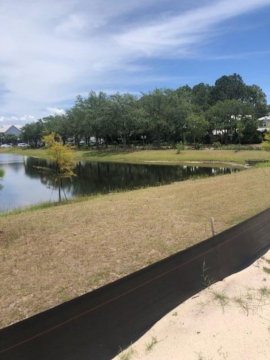 Come be a part of phase five in Watercolor, this rental restricted neighborhood will offer its own pool and access to all of Watercolors world class amenities including the beautiful beach club.  This homesite  backs up to a small lake and will allow for a large home built to your specifications.