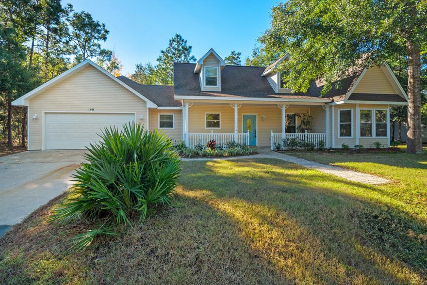 Boat out to the Bay from your canal front home off Mack Bayou Road! Second floor of this house has a separate studio apartment of 520 SF with granite kitchenette and full bathroom for rental income. 100' feet on the water with room enough for your boat to jet out to the Choctawhatchee Bay. The main house, newly painted, has a welcoming porch, 9' ceilings, recessed lighting and open kitchen with maple cabinets and stainless steel appliances. The airy floorplan has architectural details such as a barrel ceiling in the master bath. The canal front setting is framed by plentiful windows. The second floor deck off the apartment is a tree top retreat of seclusion. Great location near Sacred Heart Hospital, shopping and dining at Grand Boulevard and the beach minutes away.