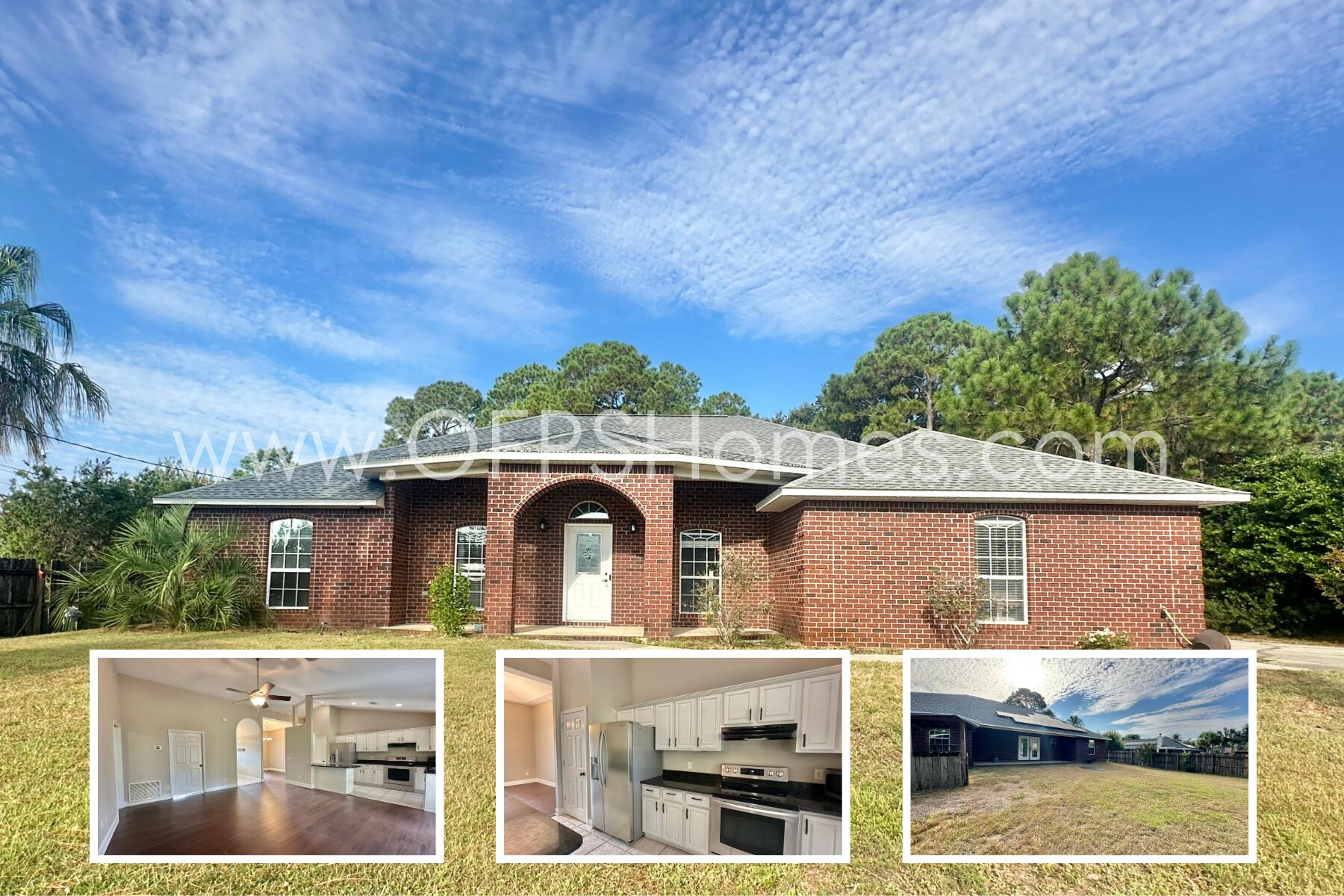 Beautiful custom all-brick home on a large lot in Holley by the Sea. This 3 bedroom, 2.5 bath home includes a flex room that can serve as an office, playroom, or 4th bedroom. The inviting front arched porch and large driveway provide plenty of curb appeal and guest parking. Inside, enjoy granite countertops throughout, spacious living areas, and an additional sunroom overlooking the fenced backyard with covered porch. Solar panels help reduce electric costs. Located at the front entrance of the neighborhood. NO smoking. 600 minimum FICO credit score required in addition to meeting rental criteria. Pets allowed upon approval with a non-refundable pet fee. All applicants are required to complete an application on https://onefamilypropertyservices.petscreening.com/
regardless of if they own a pet or not. Applicants with an ESA are also required to complete the application.
This property is a part of a Homeowners Association and tenants will be required to adhere to certain rules and restrictions. If you have any questions, you may request to view the HOA Covenants prior to application.
** Fees Required once an application is approved include, but may not be limited to: Security Deposit, Non-Refundable Fees (cleaning and rekey), $20 Certified Mail Fee, and Pet Fees (when applicable).