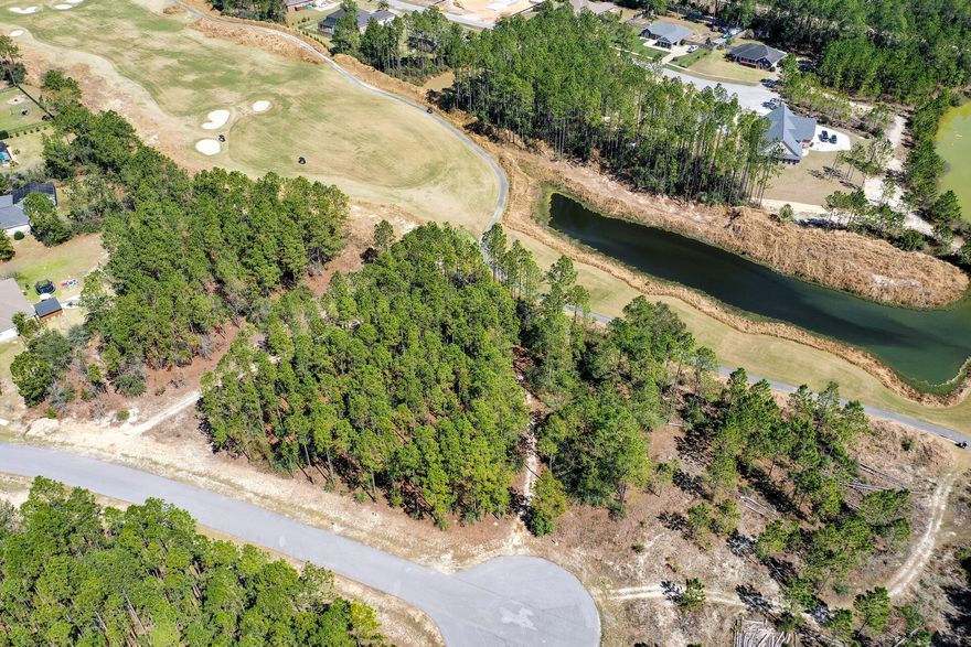Make an offer! Large GOLF COURSE Lot on culdesac! Windswept Estates is within 30 minutes of the Beaches of South Walton and to Bay County with the International Airport & shopping at Pier Park. This .74 acre lot is on a quiet cul-de-sac, overlooking the Tee-Box on #13 hole and one of the larger lots available in the neighborhood. Lot is wooded, with nice trees for privacy. Located in Phase 3, build out 1800 square foot home. Windswept is a challenging golf course for all levels of golfers. It is constructed on 750-acres, with an exciting 18-hole, 7752 yard course featuring stunning backdrops of white sand dunes. Quaint clubhouse and pool area, tennis and more for Homeowners and guests.