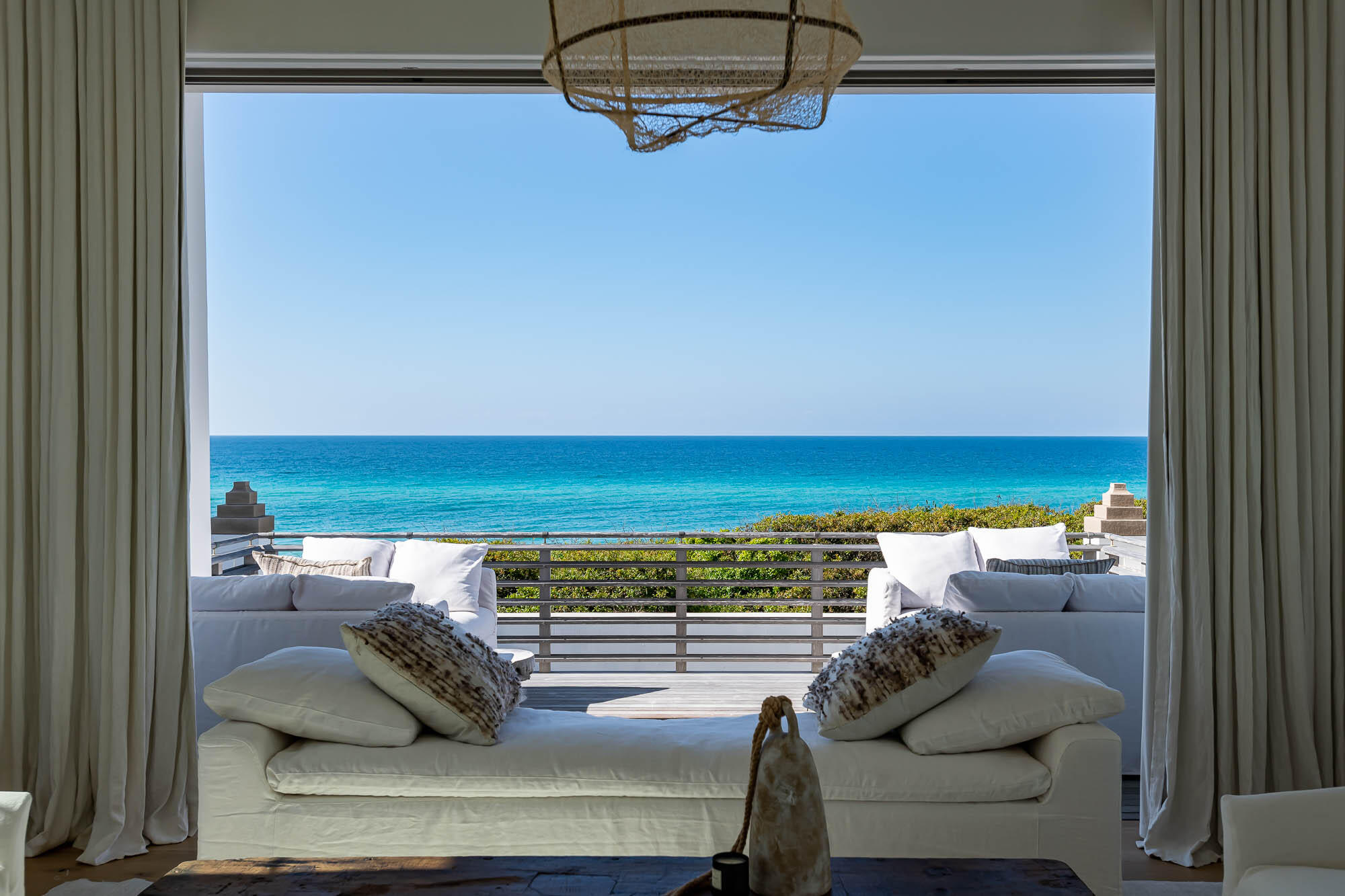 If Alys is the Queen of the Coast, this is one of her crown jewels. Nothing quite compares to pocketing the sliding doors from the living room and master bedroom of 24 Sea Venture Alley to look out over the expanse of blue to where the water meets the sky. Very rare to the market, this Gulf Front Alys Beach home was designed by the renowned Khoury Vogt Architects. Their design of this home won three design awards including an international design award. Come see for yourself what makes this home so incredibly special.