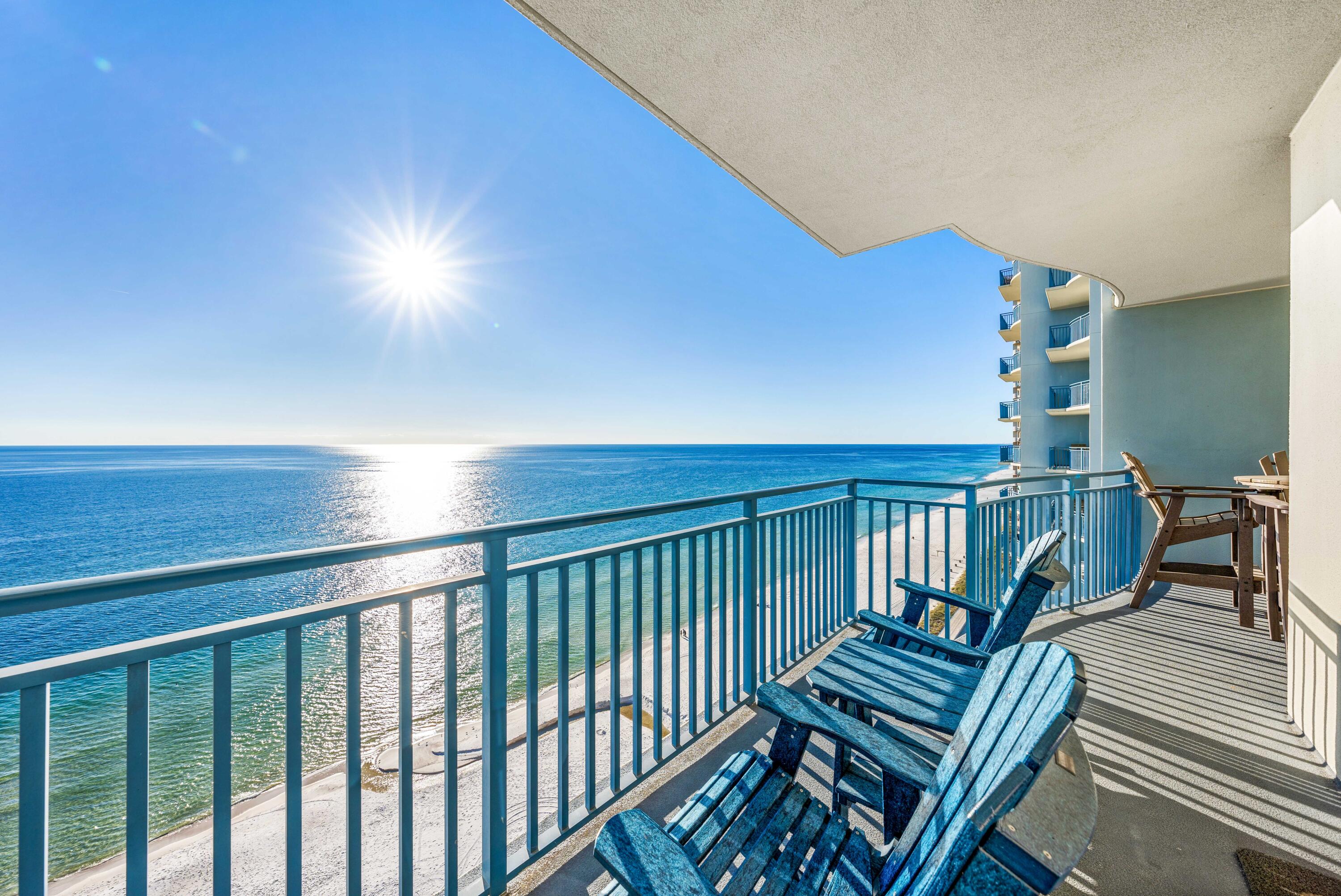 **2 BEDROOM, 2 BATHROOM, BUNK ROOM, ~1,368SF, GULF FRONT MASTER WITH BALCONY ACCESS, STERLING BREEZE CONDOMINIUMS IN PANAMA CITY BEACH, FL**. Sterling Breeze is a low density high rise on the West side of Panama City Beach and is the closest building to the West of Pier Park. This condo has an established rental history with bookings for 2025 that can convey to new owner with new management contract.  Great size and price point for a 2 bedroom.  Offers a Bunk Room instead of in the hallway.  Also comes with a deeded exterior storage closet right outside the condo door that is super convenient for owner storage or for beach toy storage for guests.  Short walk to Pier Park and all the activities, shops, restaurants and events that are constantly happening.  Come check it out!!