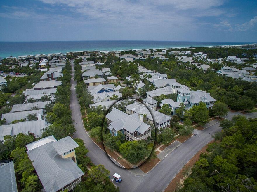 Perfectly situated in the heart of phase 1 and steps to both Marina Park and Cerulean Park this wonderful home on a corner lot boasts 4 spacious bedrooms each having an attached bath, great living room with open concept to the dining room & kitchen,multiple porch spaces including several screened options, wood floors throughout and exceptional attention to detail. Short stroll down Mystic Cobalt and you are at the beach! Location, Location, Location...