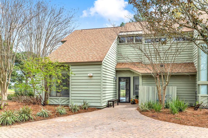 Indulge in the epitome of turnkey living with this now FULLY FURNISHED gem! This spacious townhome features an adaptable extra space that could serve as a loft, bunk room, second living area, or effortlessly transformed into a third bedroom with a touch of creativity.  This exceptional end-unit townhome comes with a golf cart and boasts panoramic views over the 6th fairway of the Links Golf Course, as well as picturesque lake and bay vistas. Meticulously updated to meet the highest standards, this home includes a new water heater (2023), roof (2022), HVAC system (2019), kitchen remodel (2020), LVP flooring in the bedrooms and stairs (2021) and a Blu-QR UV Light system to promote cleaner air quality. Experience the best of year-round living with an approximately 180 sqft screened porch, an additional storage/laundry room featuring a new washer and dryer (2023), an inviting open paver patio on the golf course complemented by various seating arrangements, professionally designed landscaping, and dedicated parking that adds convenience to your lifestyle. The contemporary kitchen boasts a gas cooktop, custom cabinetry, quartz countertops, subway tile backsplash, stainless steel appliances, and a raised ceiling that enhances the open ambiance. The first-floor bedroom comes complete with an ensuite bath, while the second floor hosts the versatile loft space (potential third bedroom) and the primary bedroom, boasting beautiful views and a walk-in closet. 

As a Fairways homeowner, enjoy access to two heated SOA pools: one located across from Linkside Village on Audubon Drive and the other at the newly built Phil Hummel Aquatic Center, situated conveniently at the Baytowne Ave Traffic Circle.

This home is not just a living space but a lifestyle offering, ready to enchant any discerning buyer with its thoughtful updates and prime location. Seize the opportunity to make this haven your own!

As an introduction to the Sandestin lifestyle, we invite our new owners to explore amenities that make Sandestin special. The listing brokerage and seller(s) are presenting the buyer(s) of this property with (2) 90-minute rounds of Tennis court time, a golf foursome at one of our three championship courses, and a round of golf for up to four (4) players at the unrivaled Burnt Pine Golf Club.

Sandestin Golf and Beach Resort features more than seven miles of beaches and pristine bay front, four championship golf courses, 15 world-class tennis courts, a 226-slip marina, a fitness center, spa and celebrity chef dining. Shop, dine and play at the charming pedestrian village, The Village of Baytowne Wharf and more. Inside the gates of the resort, residents enjoy a balanced lifestyle of high-class living, spanning the 2,400 acres from the beach to the bay. Everything within the gates of the resort is accessible by golf cart or bicycle. The entire resort is interconnected by miles of pedestrian, bike and golf cart paths that weave through groves of live oaks, meandering past natural lagoons, fountains, man-made lakes, and meticulously landscaped fairways.