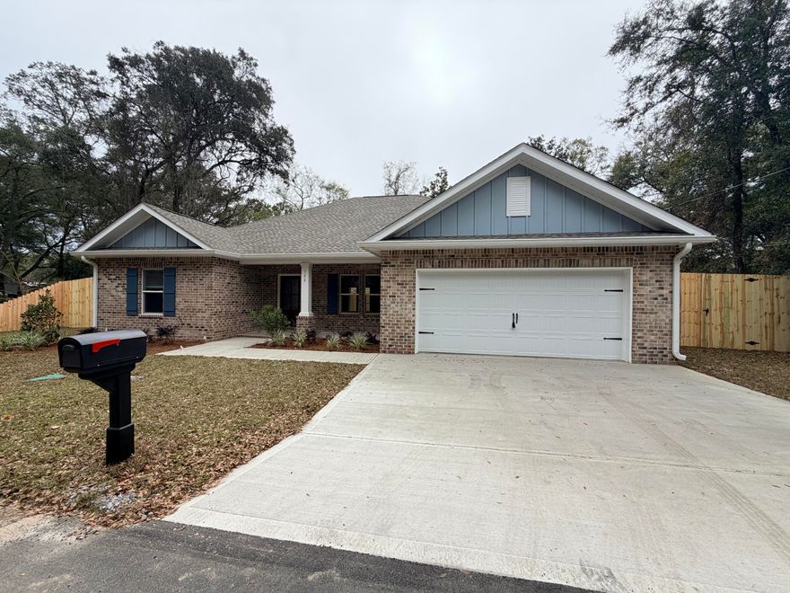 This 4-bedroom 2-bathroom home is a show stopper. The modern farmhouse features give this home a comfortable quaint feel. The kitchen offers stainless steel appliances, a farmhouse sink overlooking the backyard with a beautiful tile backsplash, floating shelves, and an island. Primary bedroom boasts a cathedral ceiling with wood beams. Bathroom offers a walk-in tile shower, a large freestanding soaking tub, and double vanities. The rest of the home is as thoughtfully designed to accommodate today's modern growing family.  Don't miss this opportunity!!