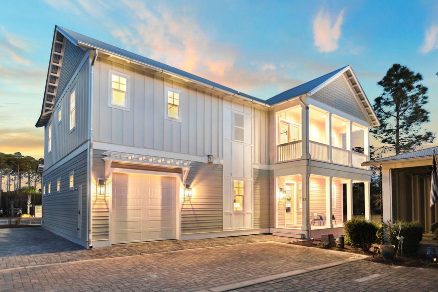 Located just moments from Grayton Beach's best shopping, dining, and a large public beach access, 33 Grayton Blvd offers an ideal blend of luxury, convenience, and laid-back coastal charm. Designed with comfort and functionality in mind, this beautifully crafted two-story home provides an effortless flow between indoor and outdoor living, making it the perfect retreat for both full-time residents and vacationers alike. On the first floor, an inviting open-concept living and dining area creates a welcoming space for gathering and entertaining. Large windows allow for an abundance of natural light, while high-end finishes and thoughtful design details elevate the coastal aesthetic. The well-appointed kitchen flows seamlessly into the dining space, making meal prep and entertaining effortless.

Also located on the first level is a guest bedroom, offering convenience and privacy with an ensuite bath. Whether used as an owner's retreat or a comfortable space for guests, this bedroom provides easy access to the main living areas while maintaining a sense of seclusion.

The second floor features the primary bedroom with a spacious, upscale bathroom showcasing high-end finishes and a solid surface soaking tub, as well as two guest bedrooms, each thoughtfully designed to provide comfort and convenience.

What truly sets 33 Grayton Blvd apart is its unbeatable location. Nestled in a quiet yet central area, the home is just a short stroll from Grayton Beach's vibrant town center, where beloved local hotspots like The Red Bar and Chiringo await. Explore boutique shops, art galleries, and coffee spots, all within walking distance. Plus, with a large public beach access just moments away, the sugar-white sands and emerald Gulf waters are always within reach.

With a smart and spacious layout and close proximity to everything that makes Grayton Beach special, 33 Grayton Blvd is a rare find. Whether you're searching for a primary residence, a vacation home, or a strong rental investment, this property offers the perfect combination of style, comfort, and premier 30A living.

Reach out today for cost-to-own figure & rental projections.