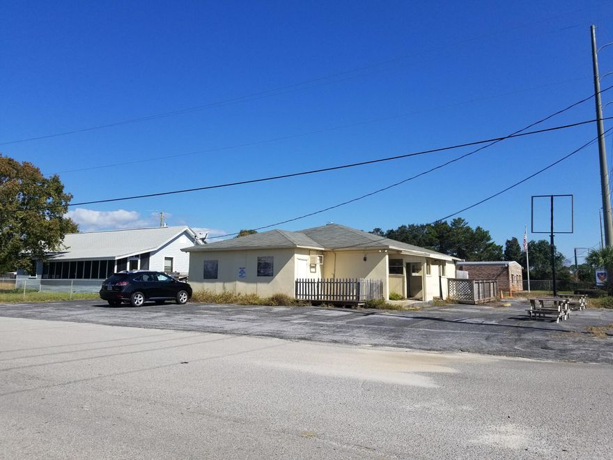 Freestanding building with 134 ft of frontage right on busy Hwy 98 - the main thoroughfare between Pensacola and Panama City. The property has previously been used as a bar, but would also make a great small restaurant, a convenience store, or any other retail establishment. Currently, there are two main sitting/bar areas, kitchen, storage/office area, and two restrooms. The property has plenty of parking and an outside sitting area. The property is also available for sale at $299,000.