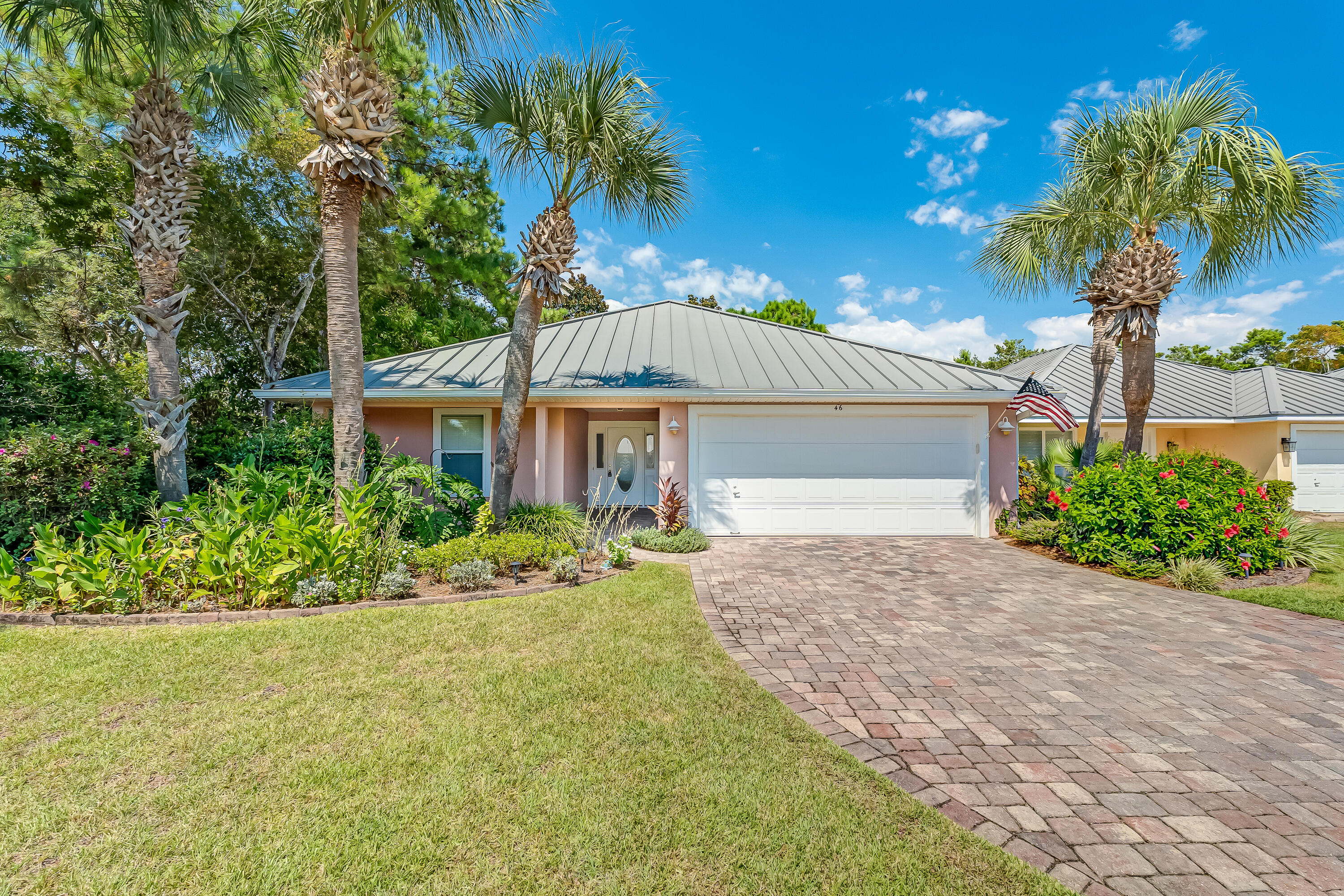 Located in the heart of Miramar Beach, this property puts you steps from the Gulf and close to dining, shopping, and entertainment. Residents enjoy resort-style amenities including sparkling pools, hot tub, golf course, private beach access, fitness center, and courts for tennis, pickleball, basketball, and shuffleboard. With scenic walking and biking trails along Golf Drive, it's the perfect spot for relaxation and recreation. Experience coastal living at its finest in this beautiful Florida beach-style cottage located along the scenic Emerald Coast. Featuring 4 bedrooms and 2 bathrooms, this single story residence combines style, comfort, and a highly desirable location. An inviting paver driveway and gorgeous tropical landscaping create instant curb appeal. Inside, the open-concept
